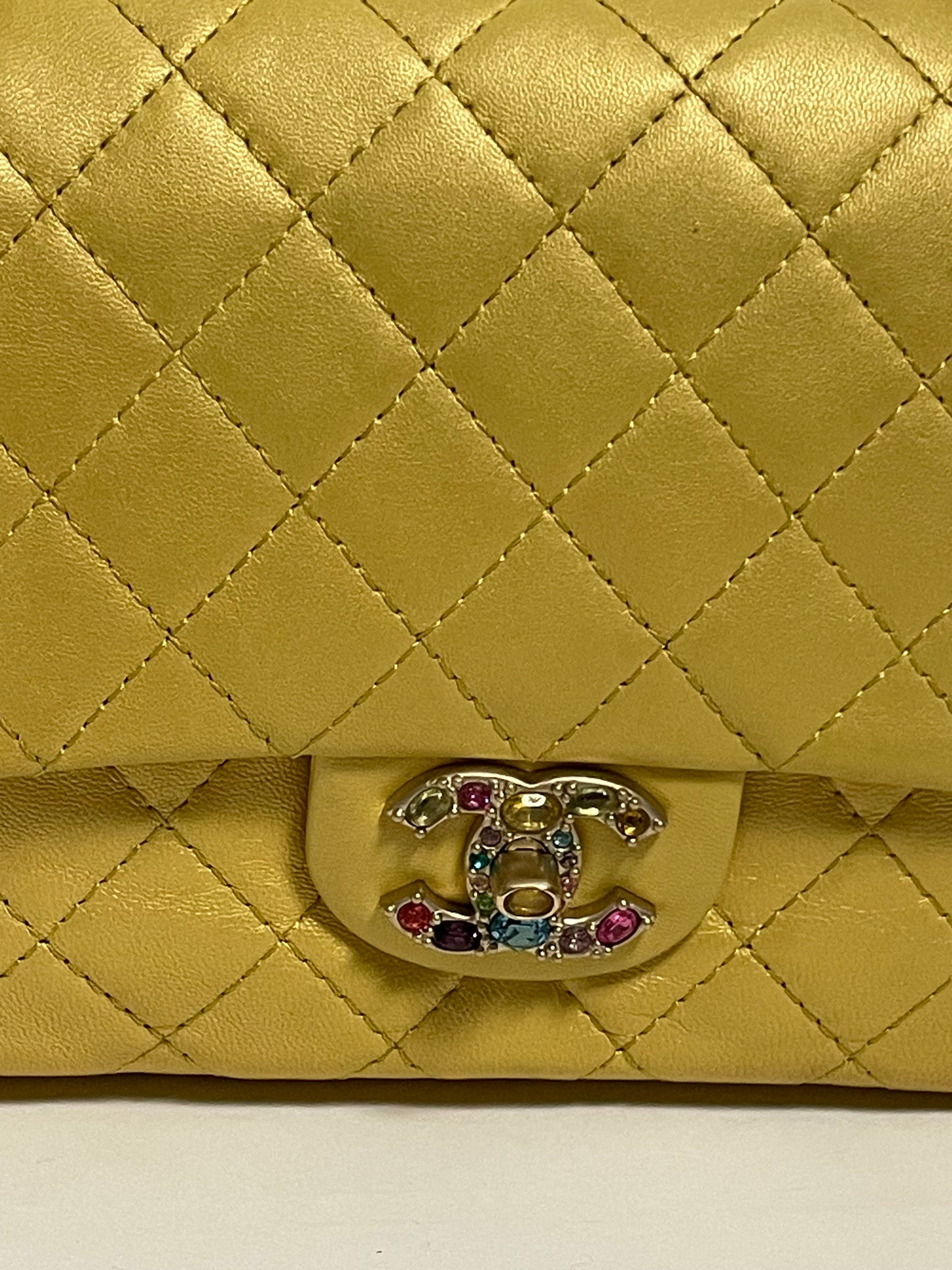 CHANEL jewelled flap bag