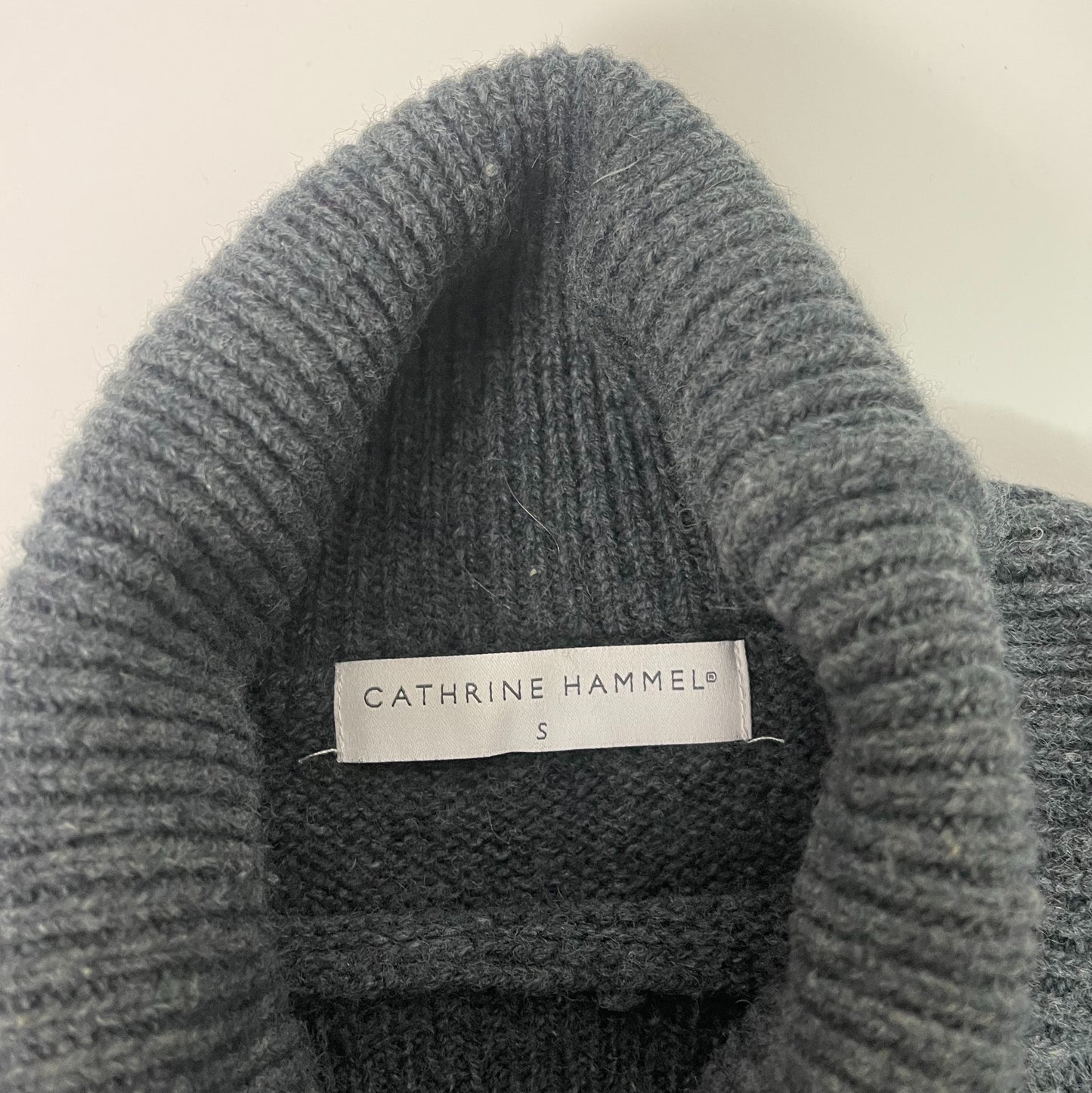 Cathrine Hammel Grey Turtle Neck Sweater