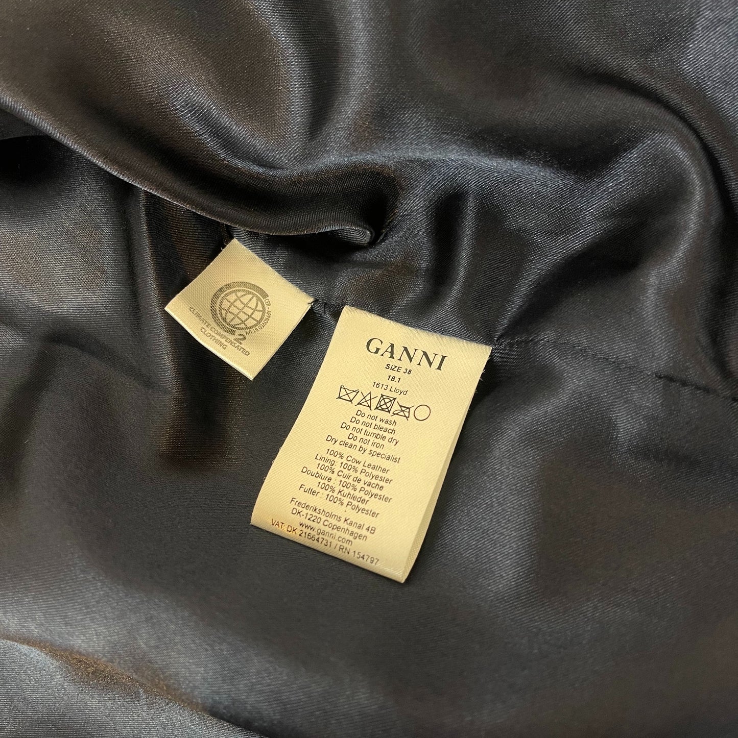 Ganni Leather And Suede Biker Jacket