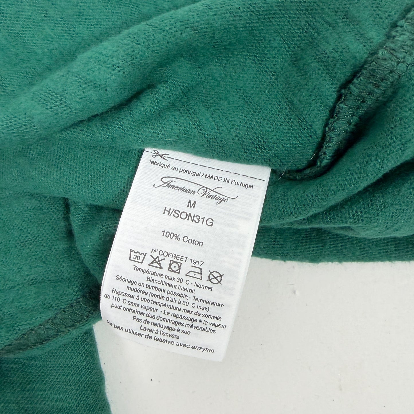American Vintage Green Long Sleeve Top