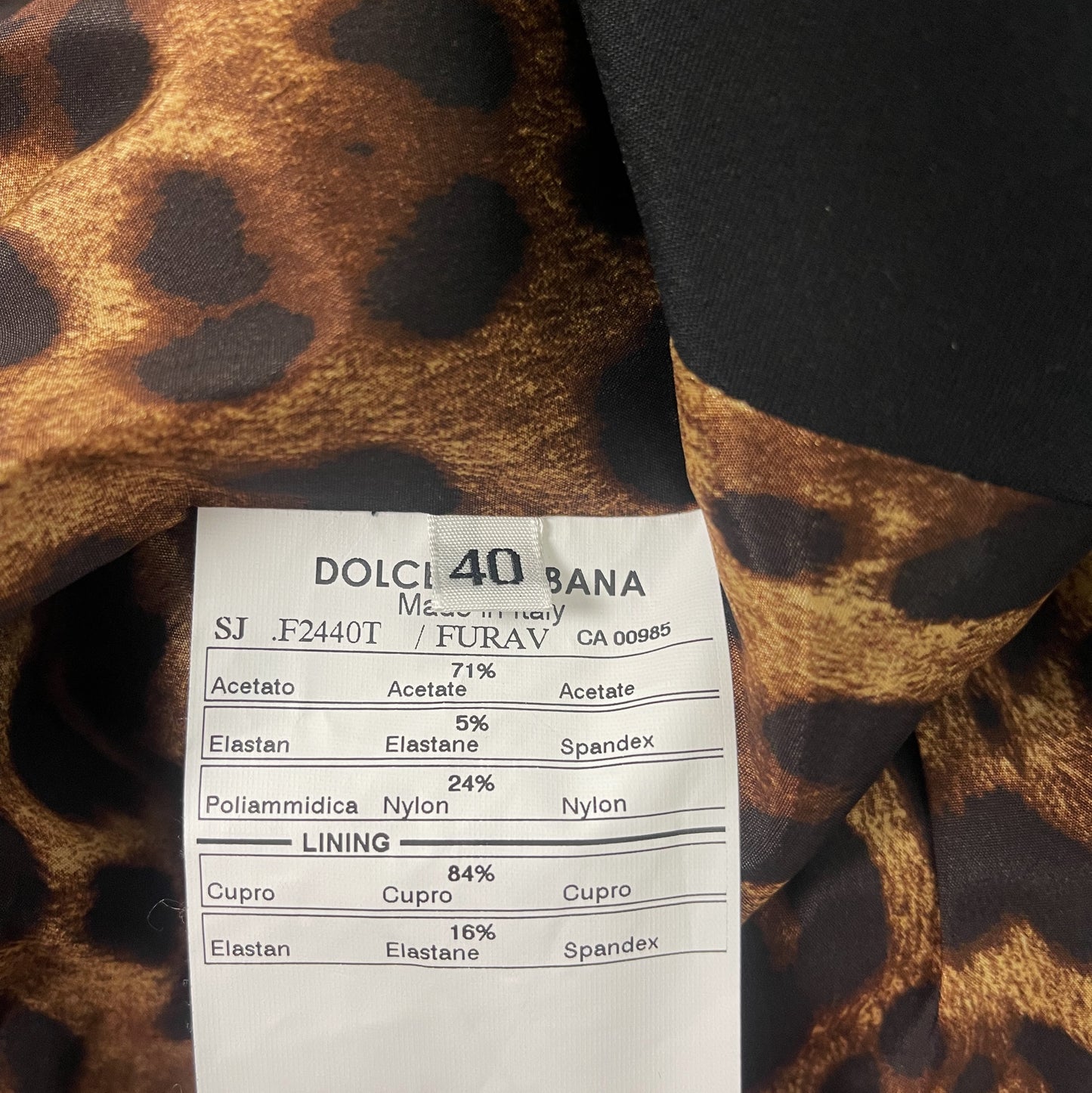 Dolce & Gabbana Black Blazer