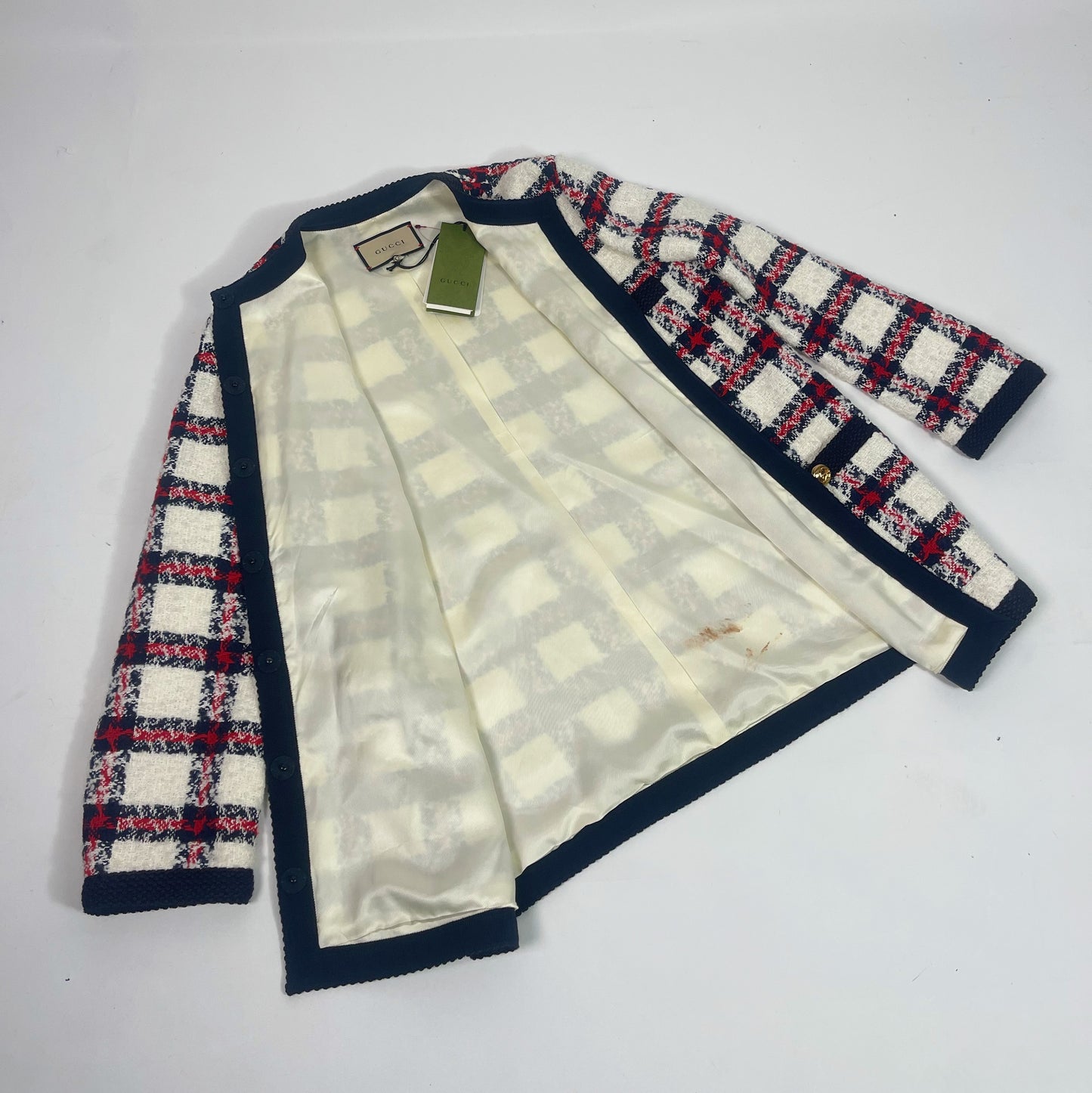 Gucci Check Tweed Jacket
