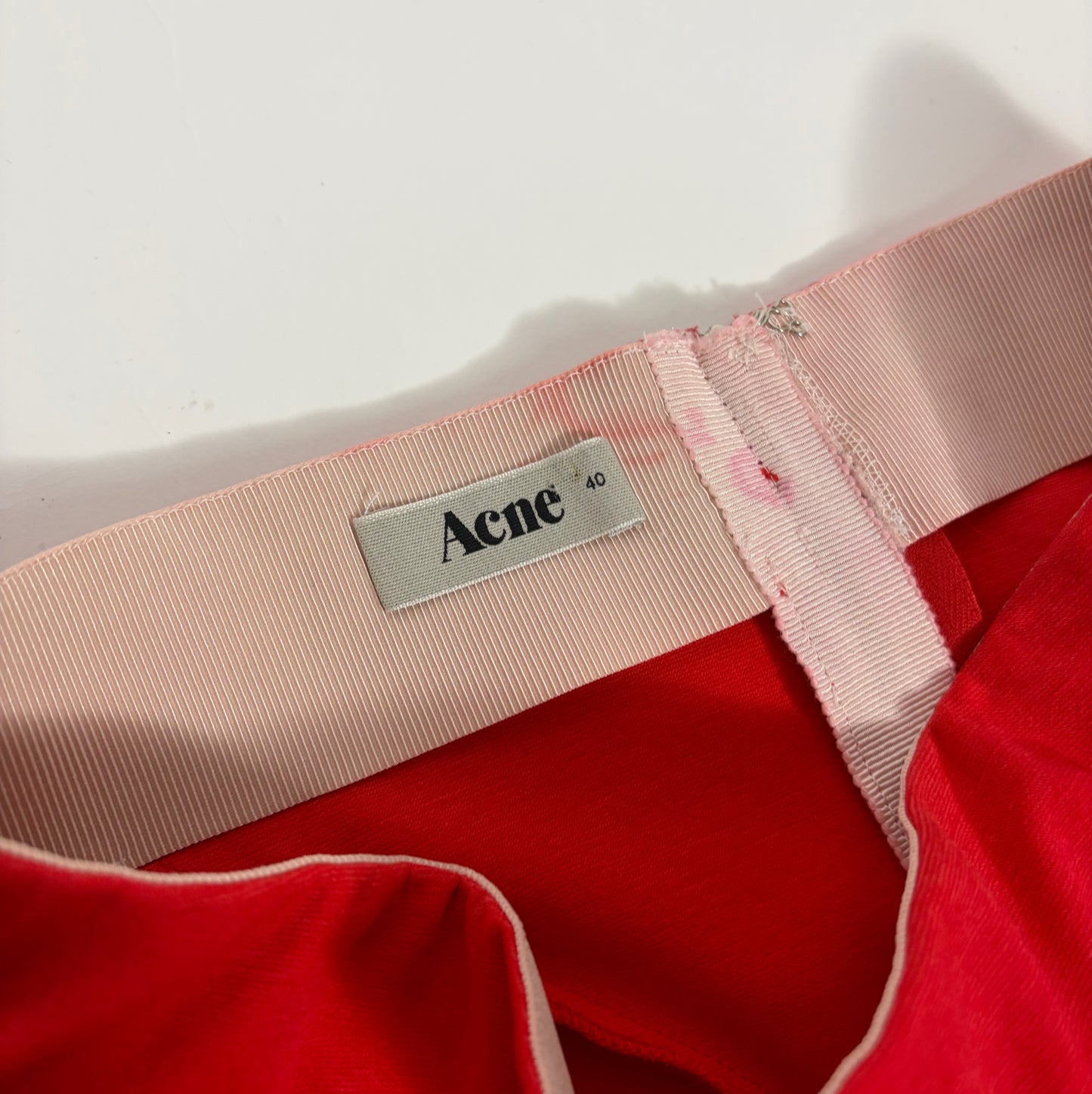 Acne Red Maxi Skirt