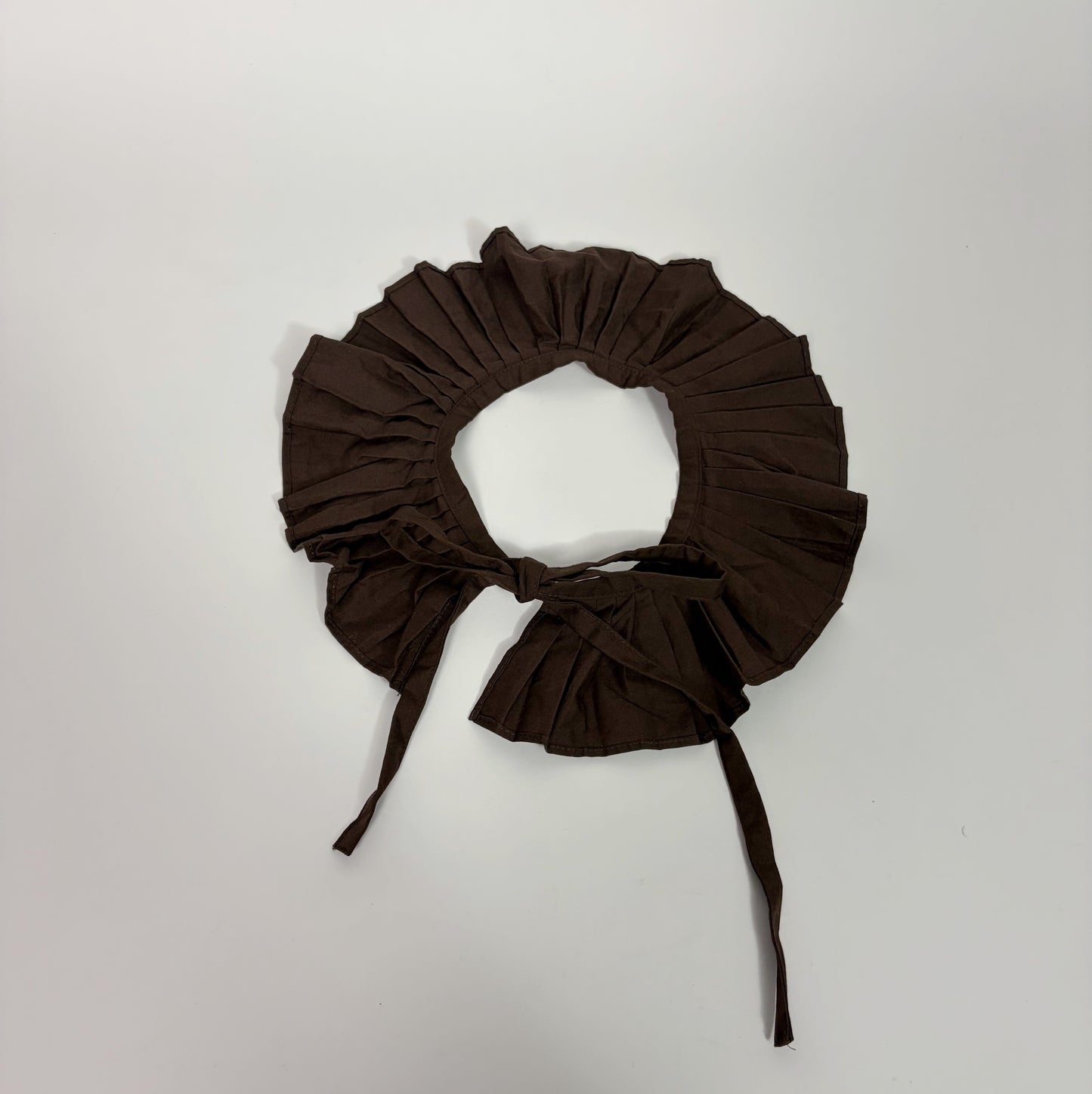 Aoife Brown Blouse with Detachable Collar