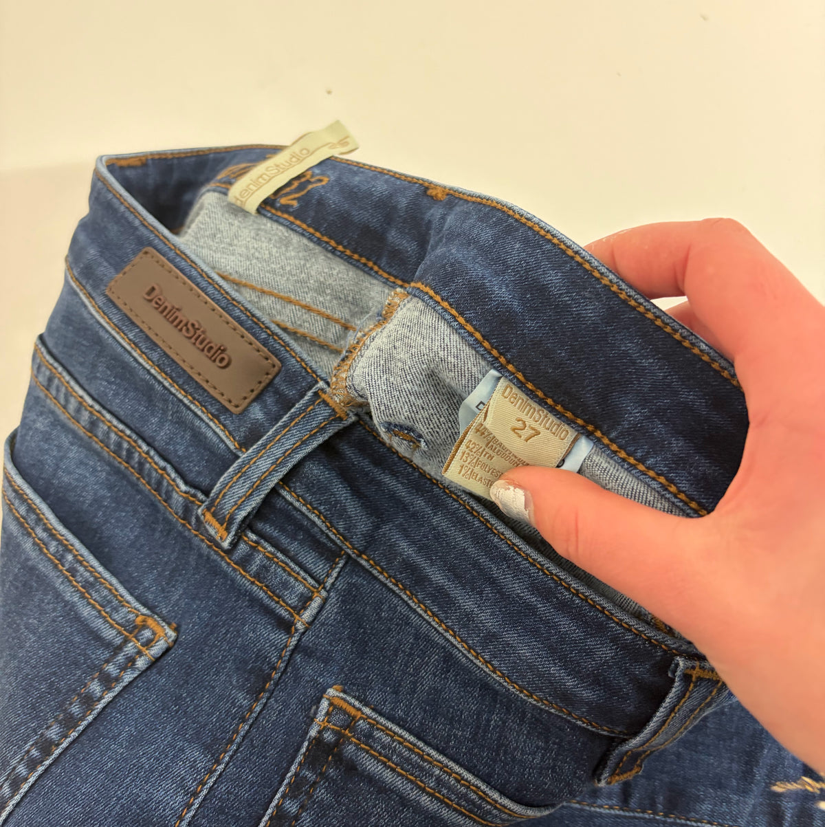 Denim Studio Dark Wash Flare Jeans