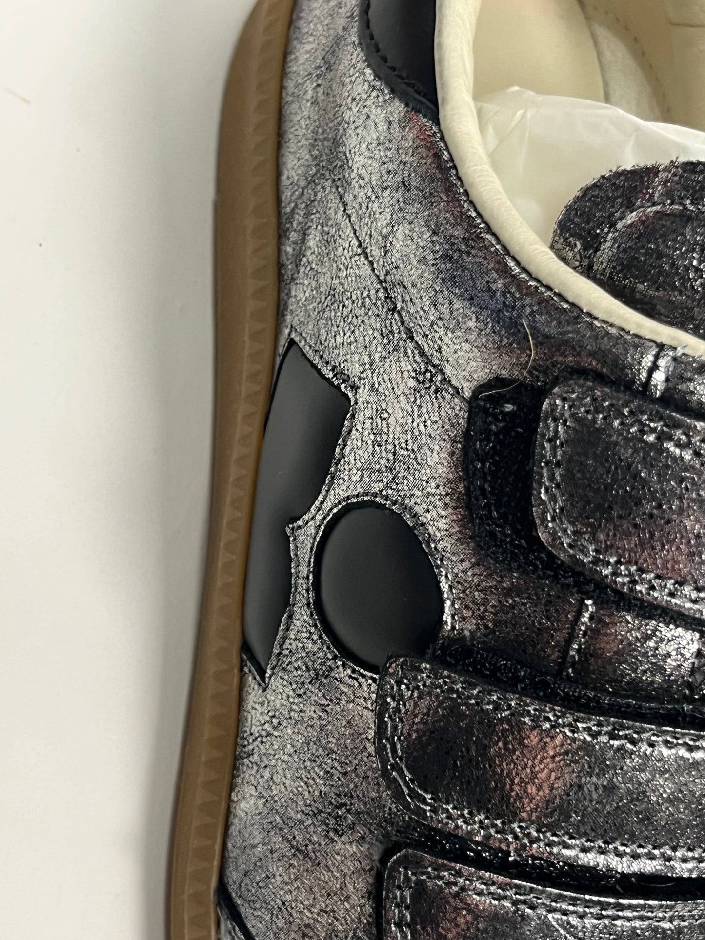 Isabel Marant Beth silver sneakers size 39