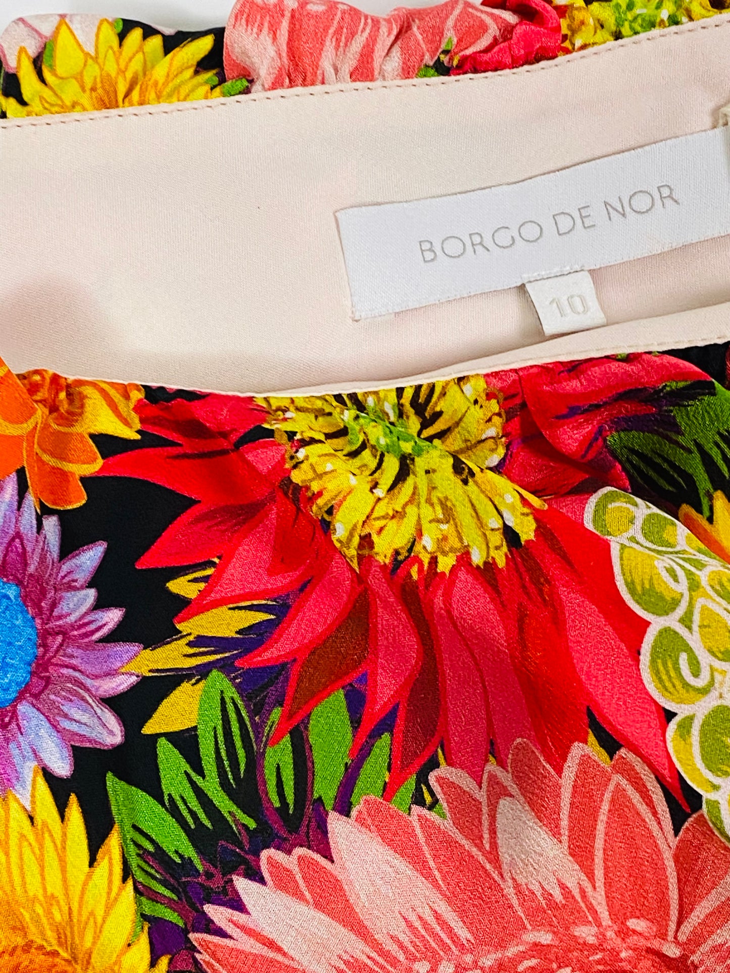 Borgo De Nor silk one shoulder dress