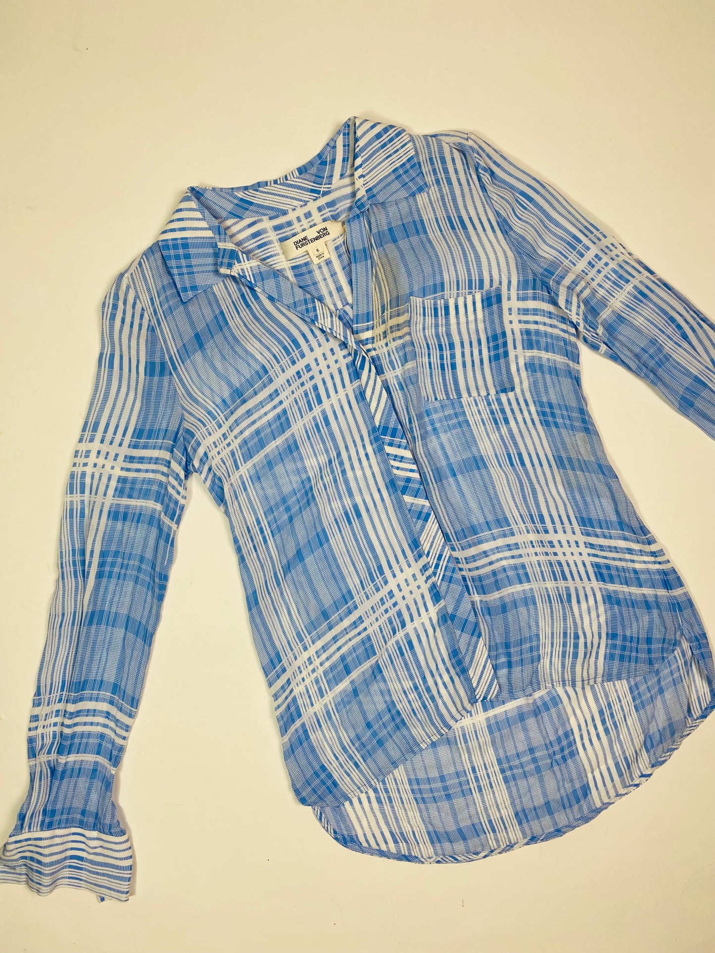 Diane Von Furstenberg flannel shirt