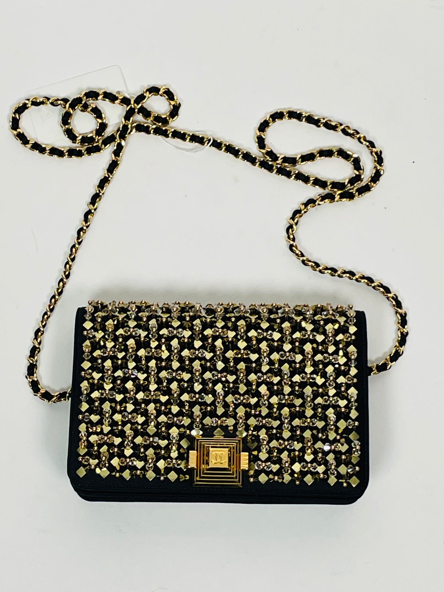 CHANEL sequin embellished WOC