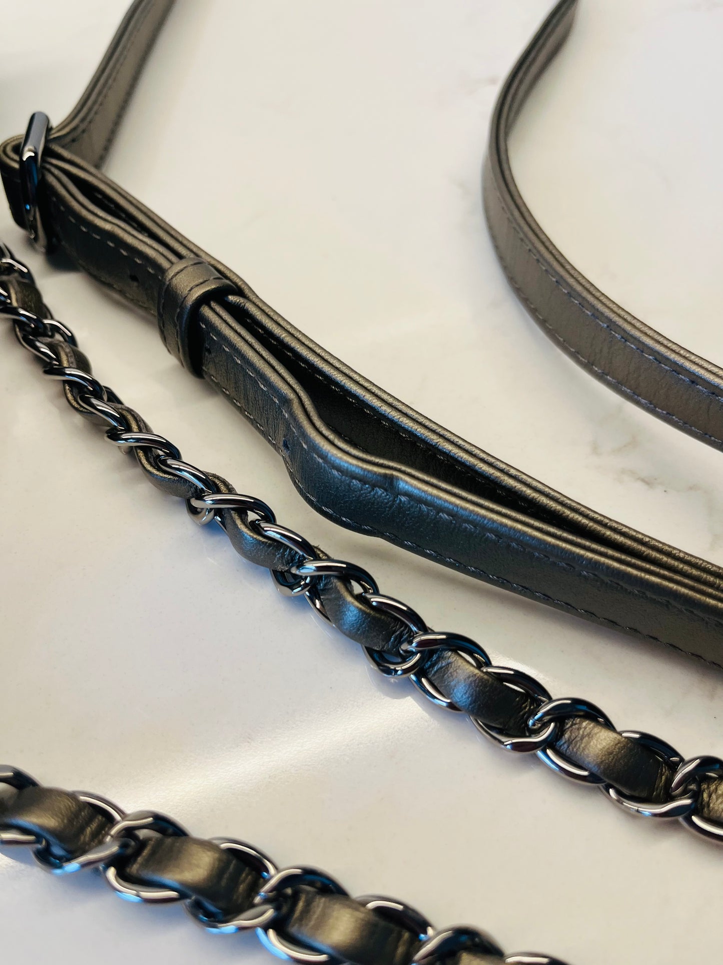 CHANEL chevron flap square embellished