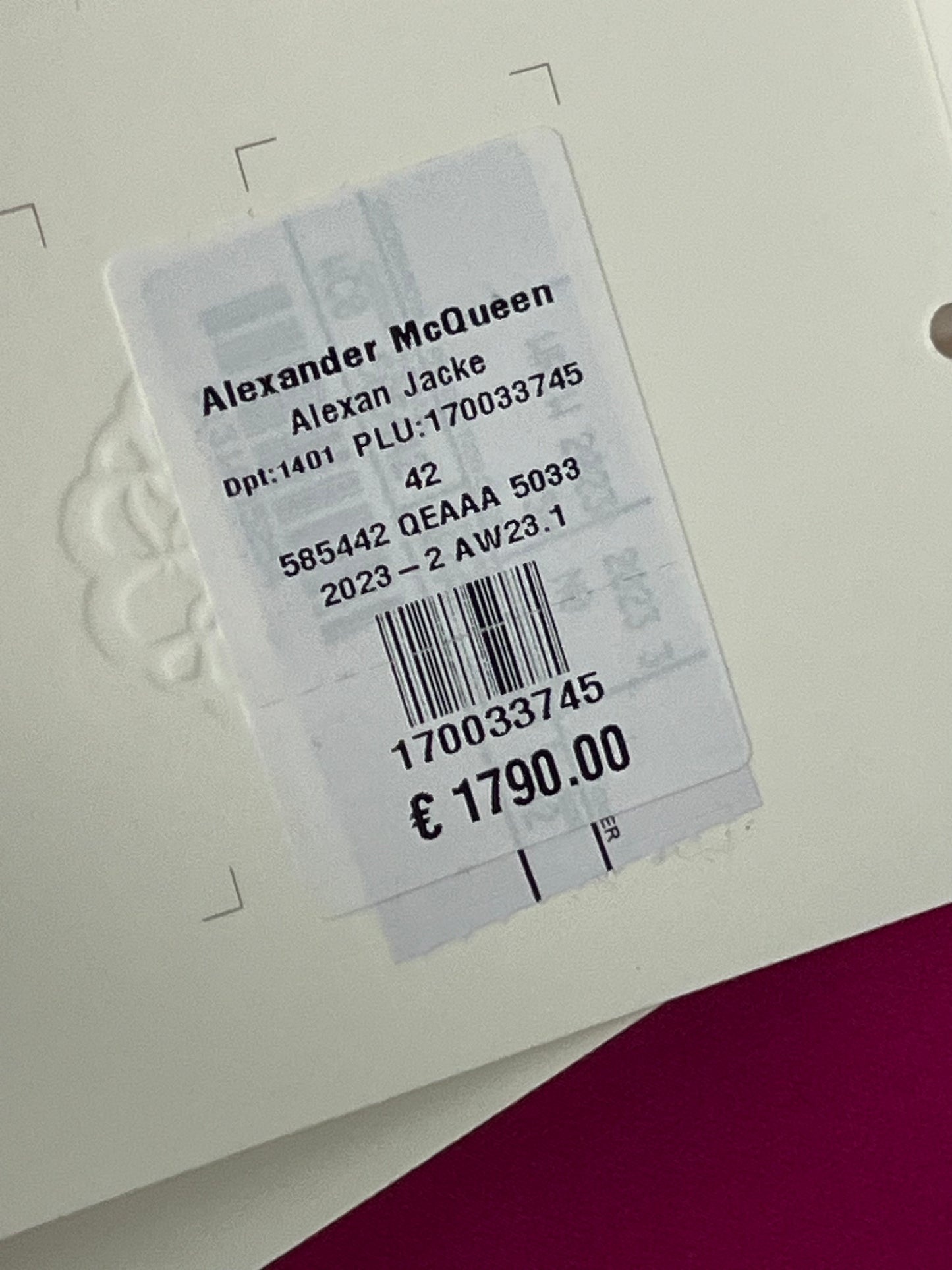 Alexander McQueen riding jacket