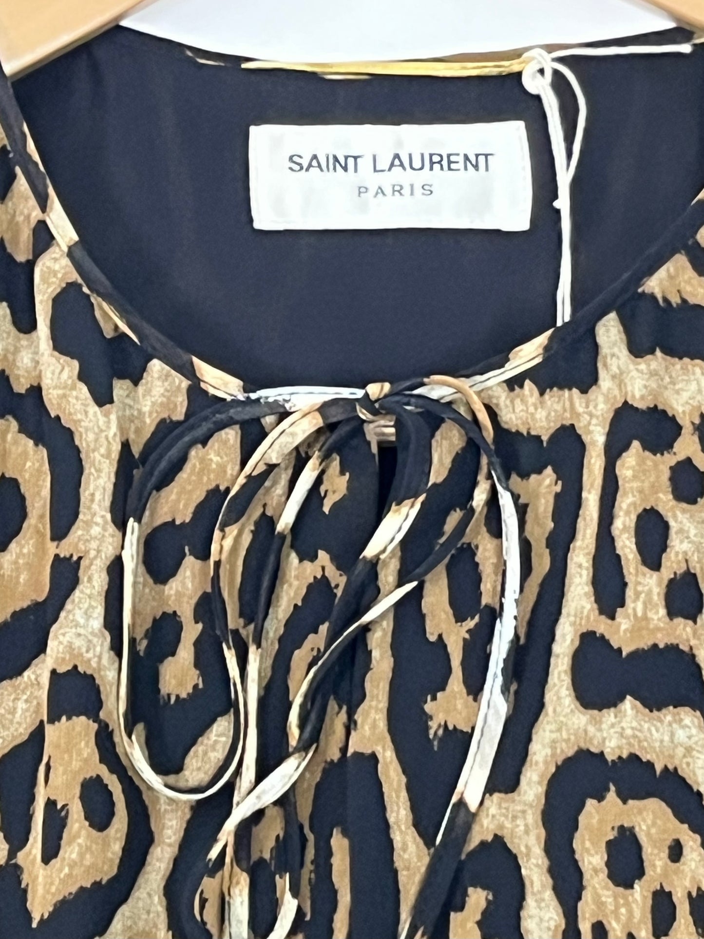 Saint Laurent leopard dress