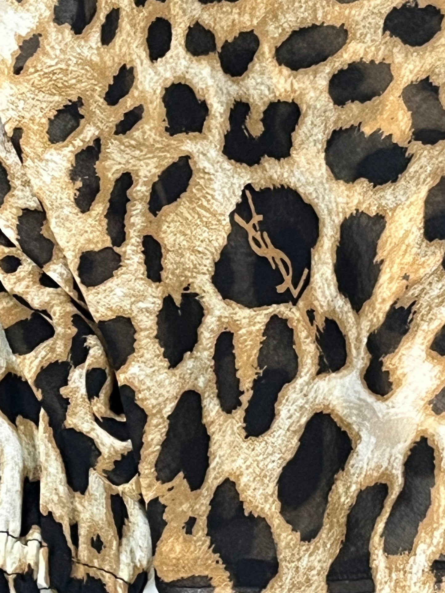 Saint Laurent leopard dress