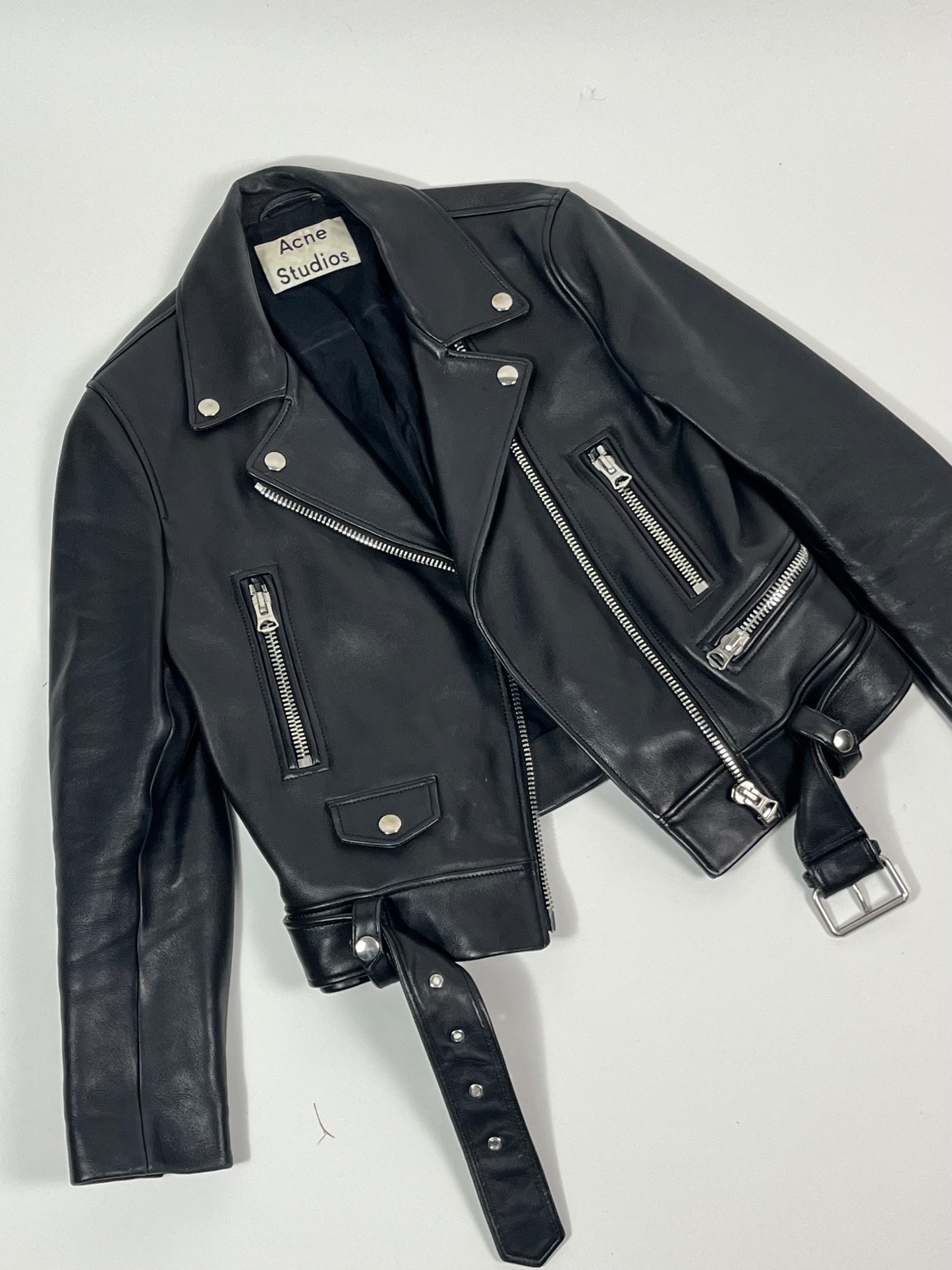 Acne Studios leather biker jacket