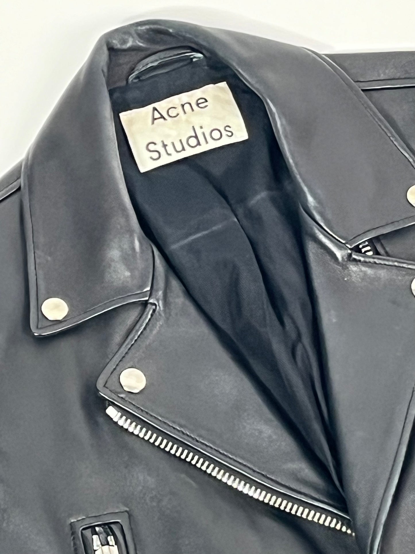 Acne Studios leather biker jacket