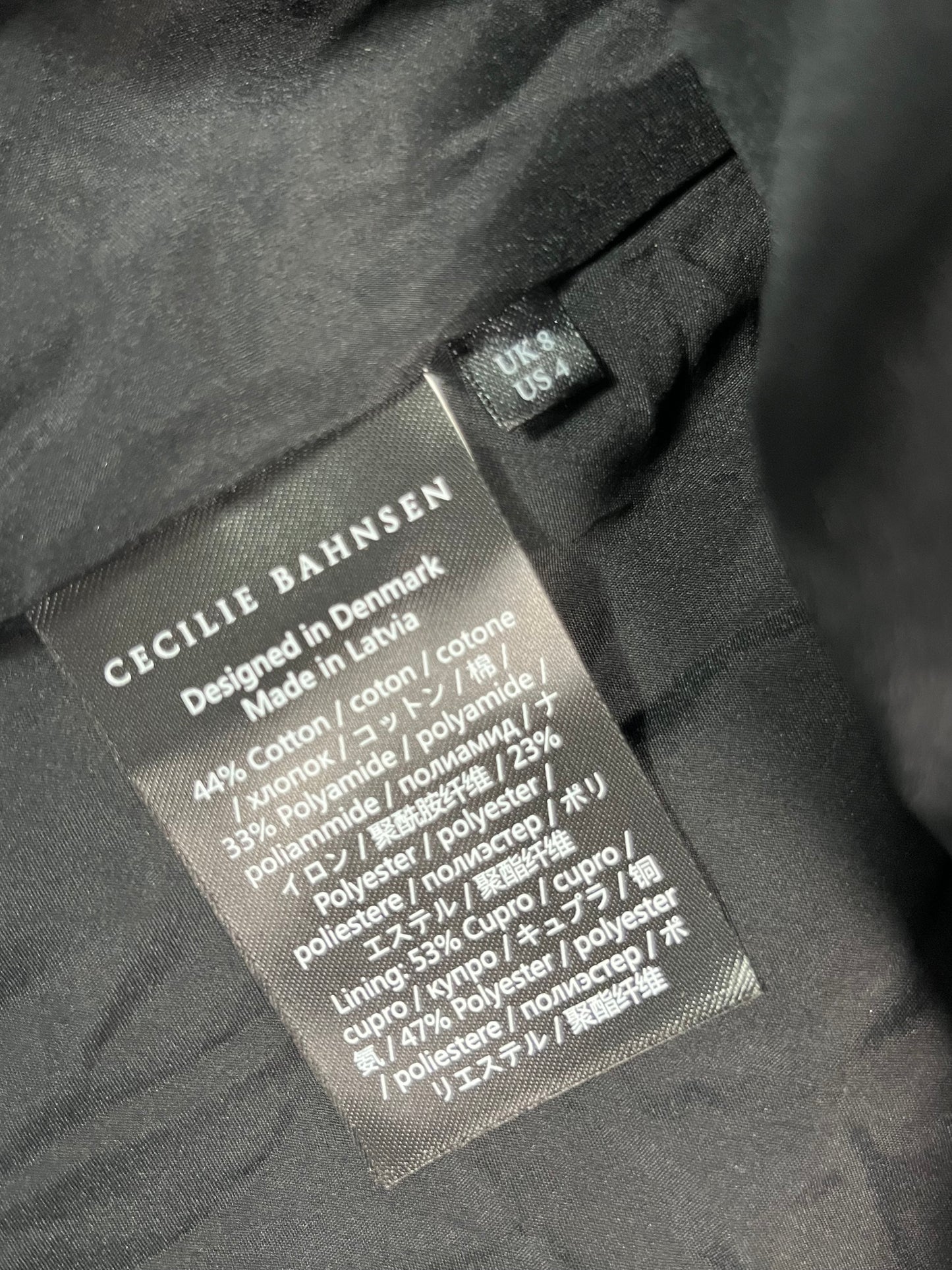Cecilie Bahnsen black puffball dress