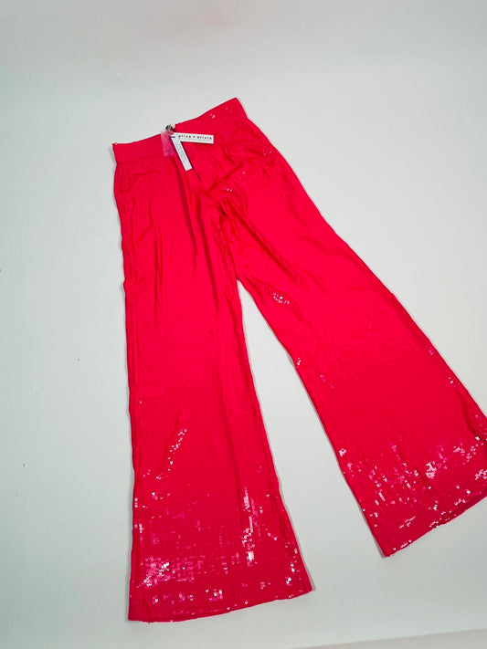 Alice&Olivia pink sequinned flares