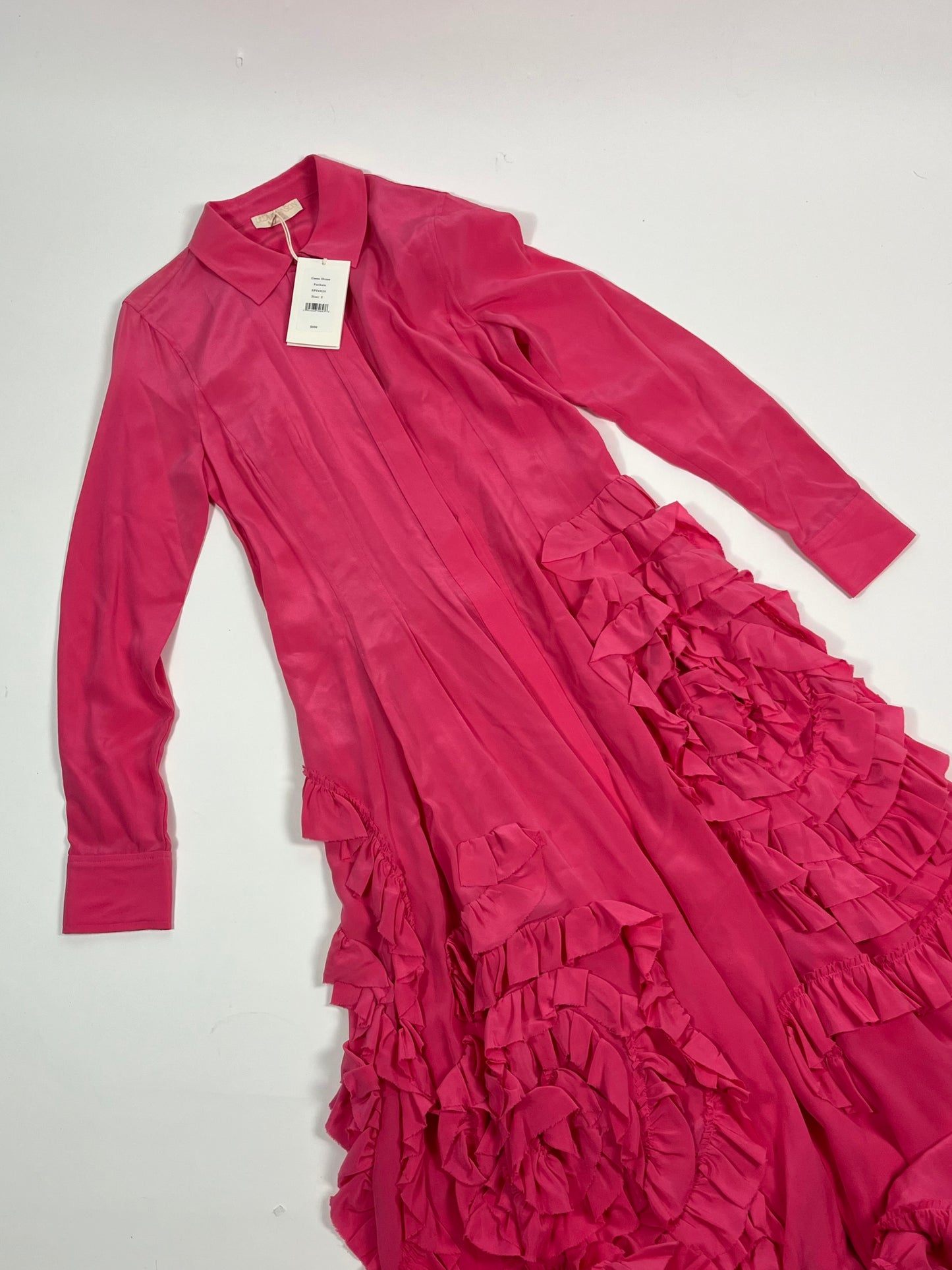 Ulla Johnson pink silk Gwen dress