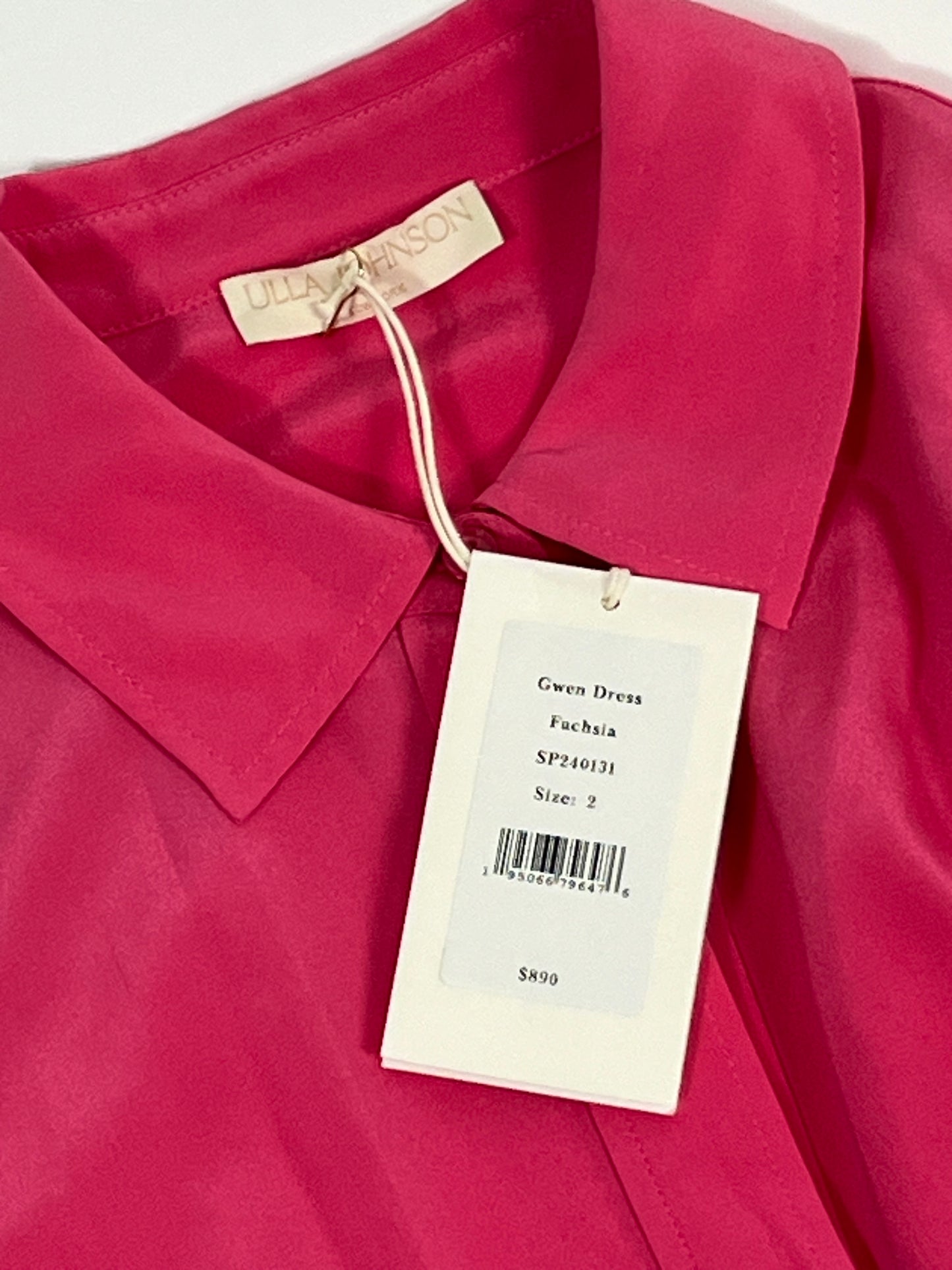 Ulla Johnson pink silk Gwen dress