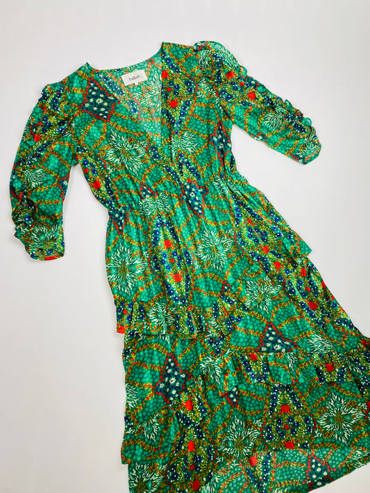 Ba&sh green midi dress