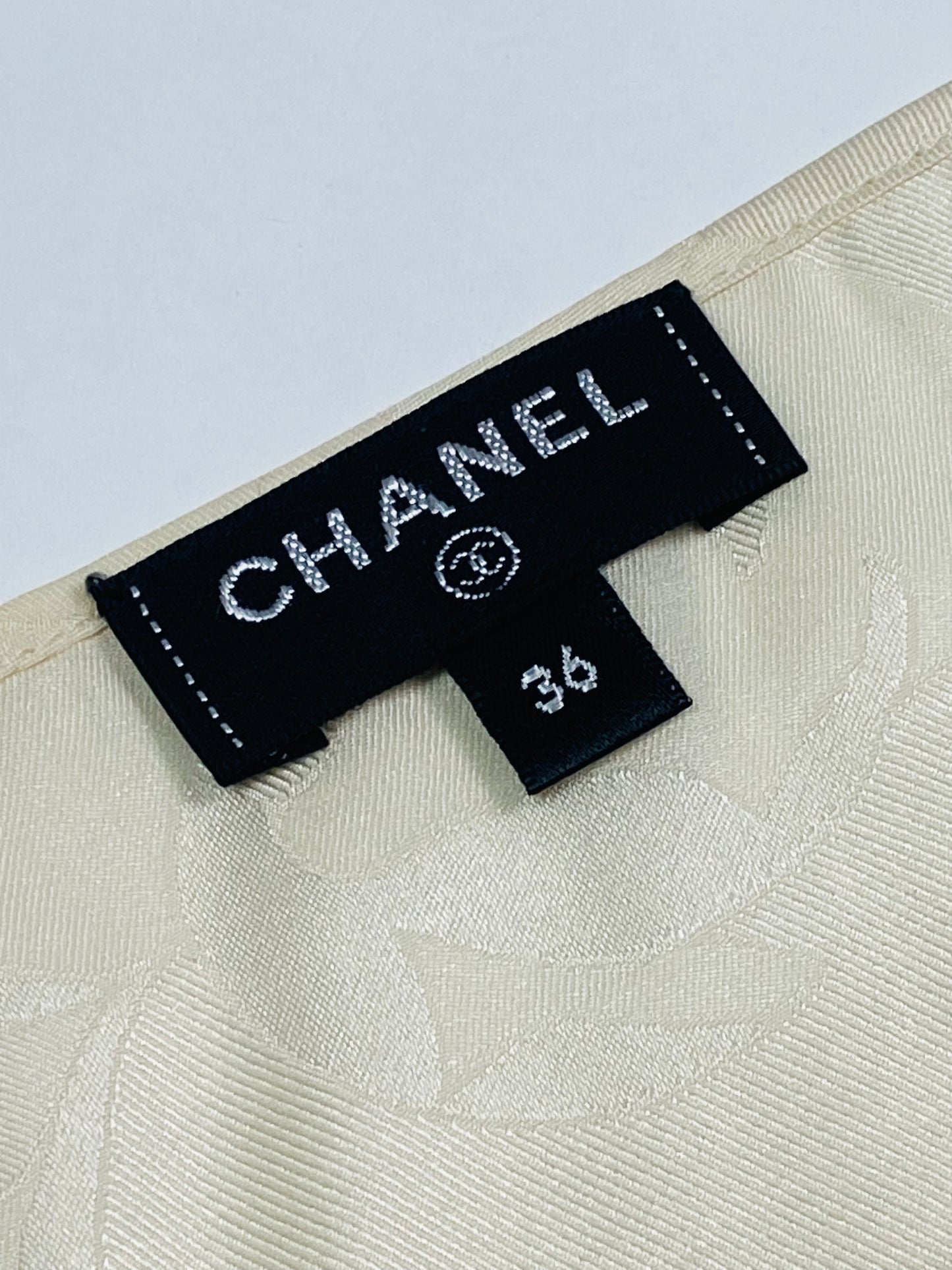 CHANEL floral knit dress