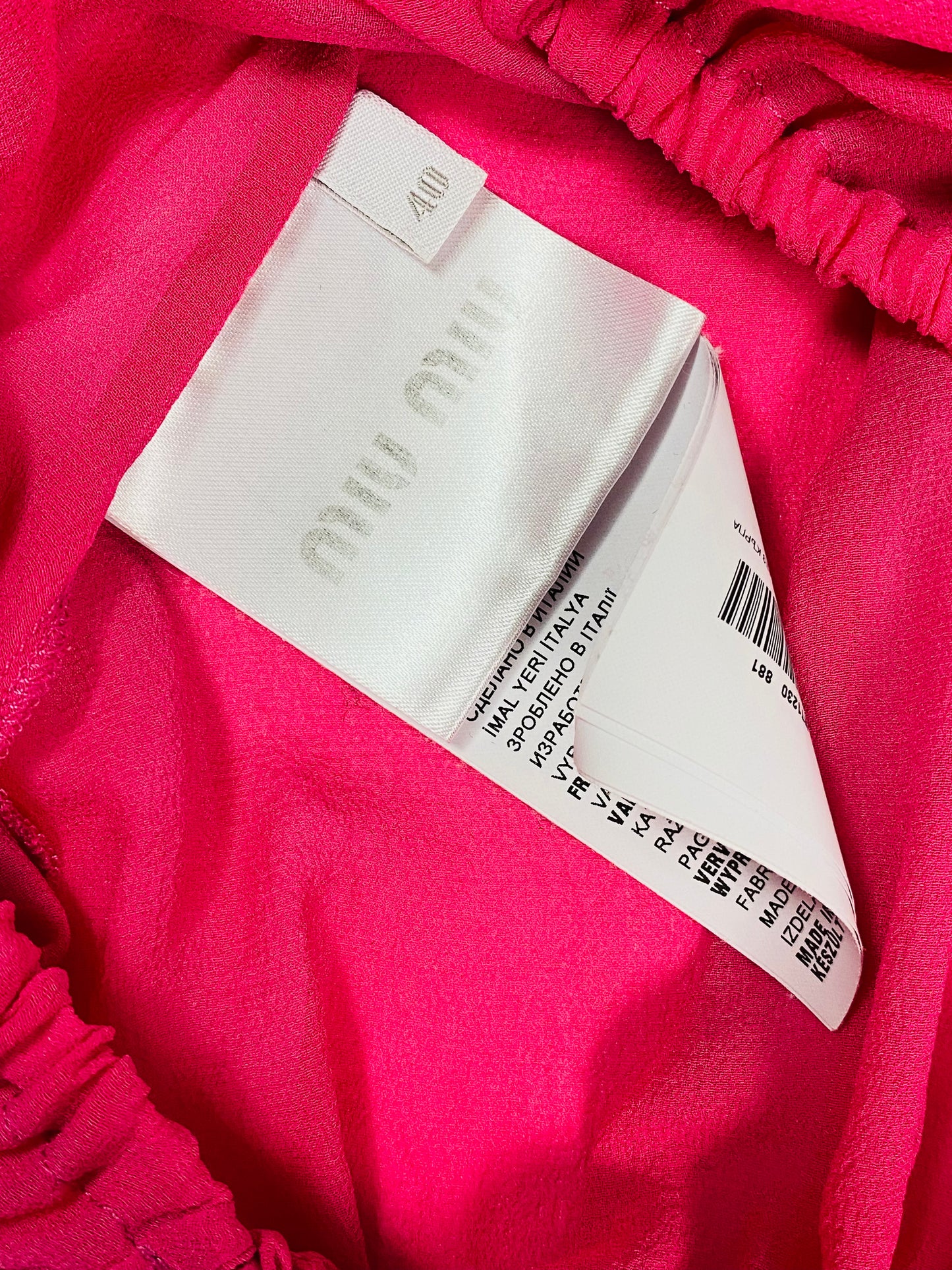 Miu Miu silk top