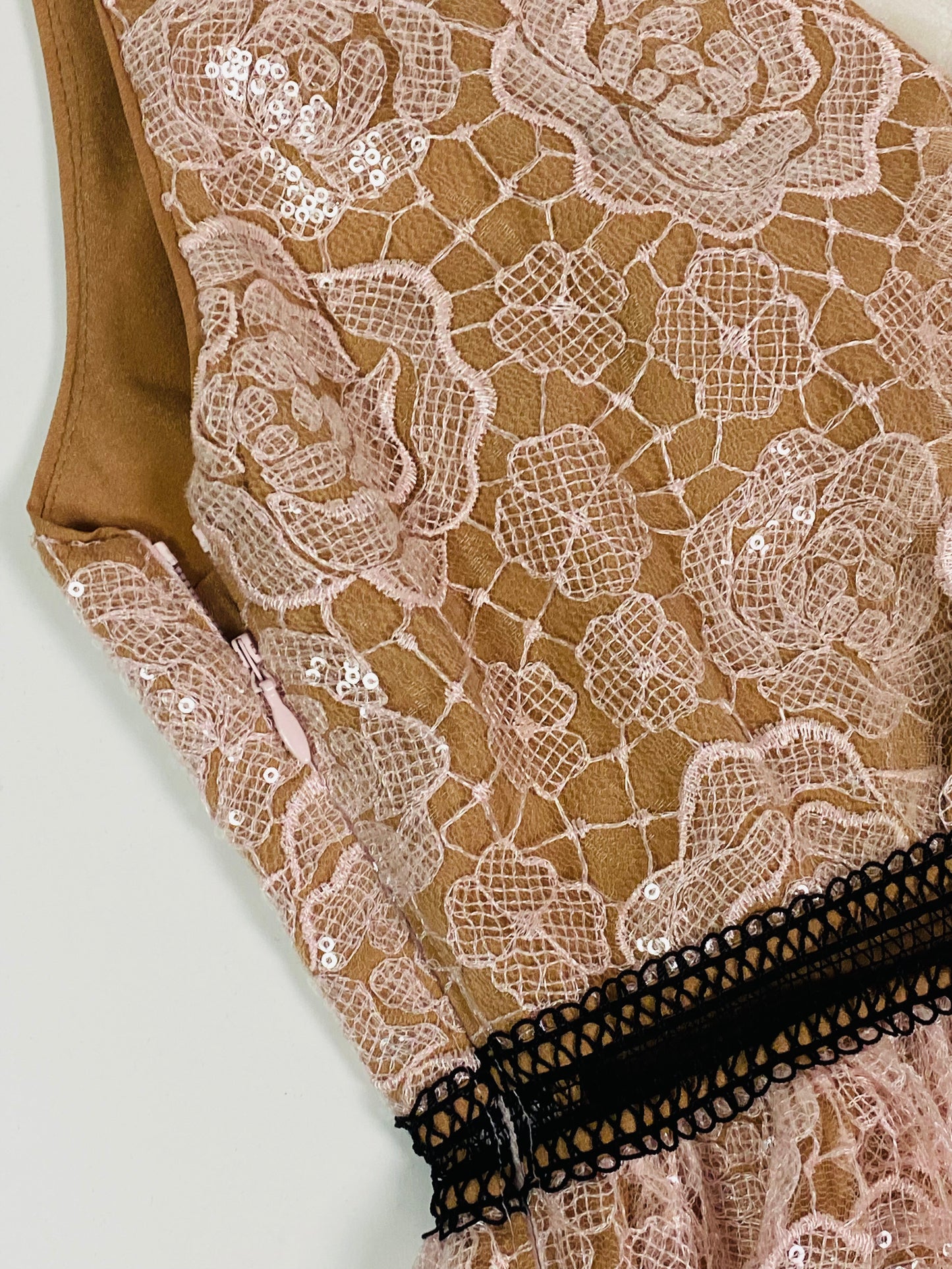 Self-Portrait tiered lace dress