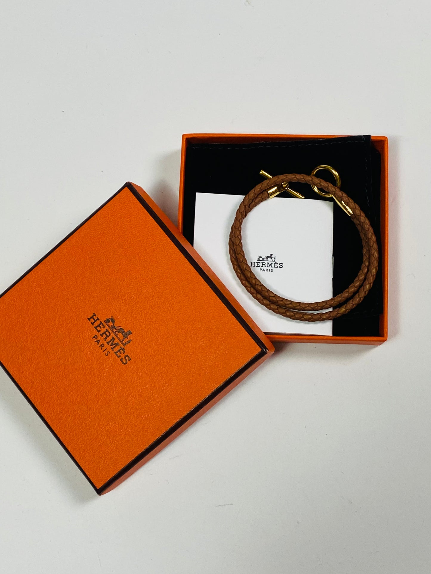 Hermès calfskin leather bracelet
