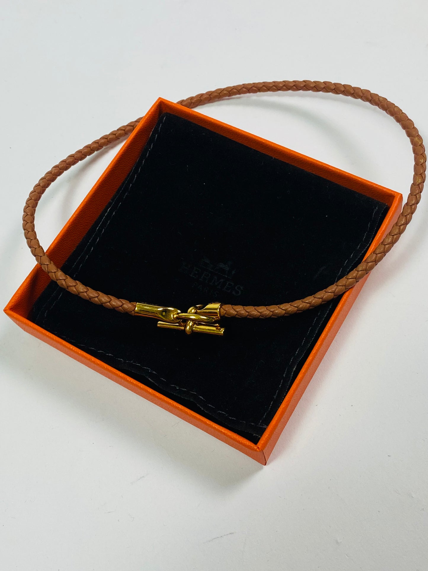 Hermès calfskin leather bracelet