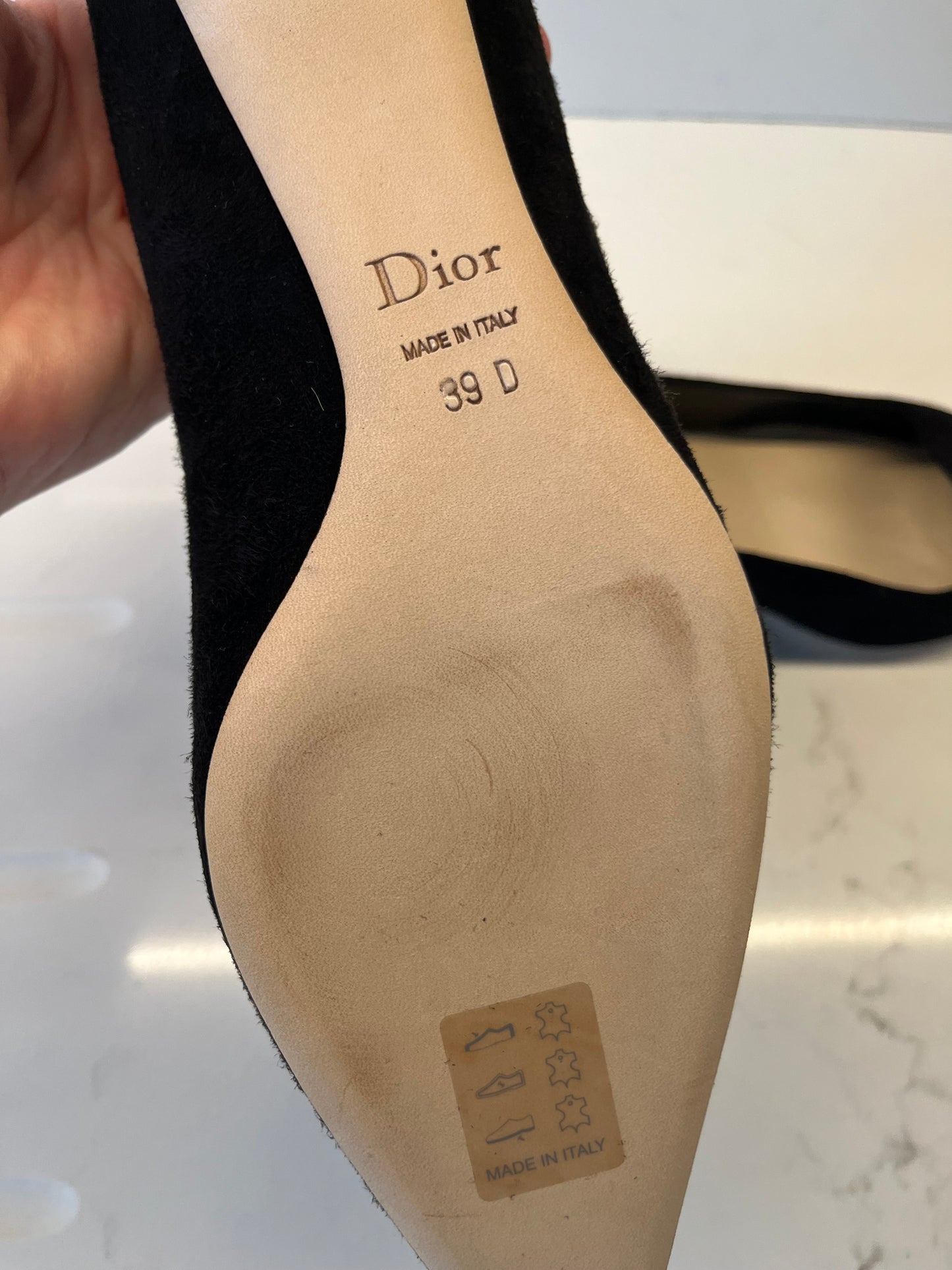 Christian Dior suede flats