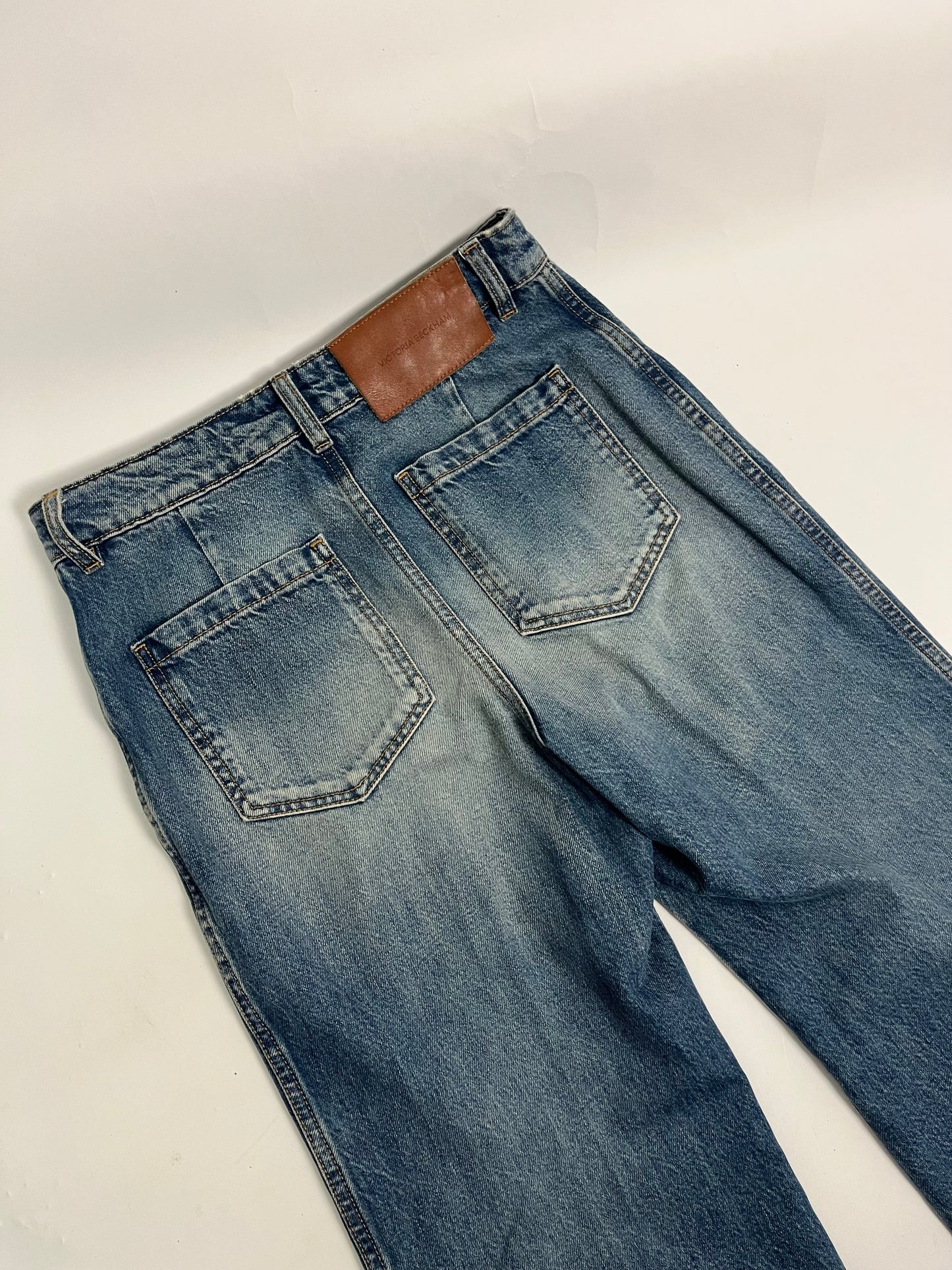 Victoria Beckham High Rise Wide Leg Alina denim s28