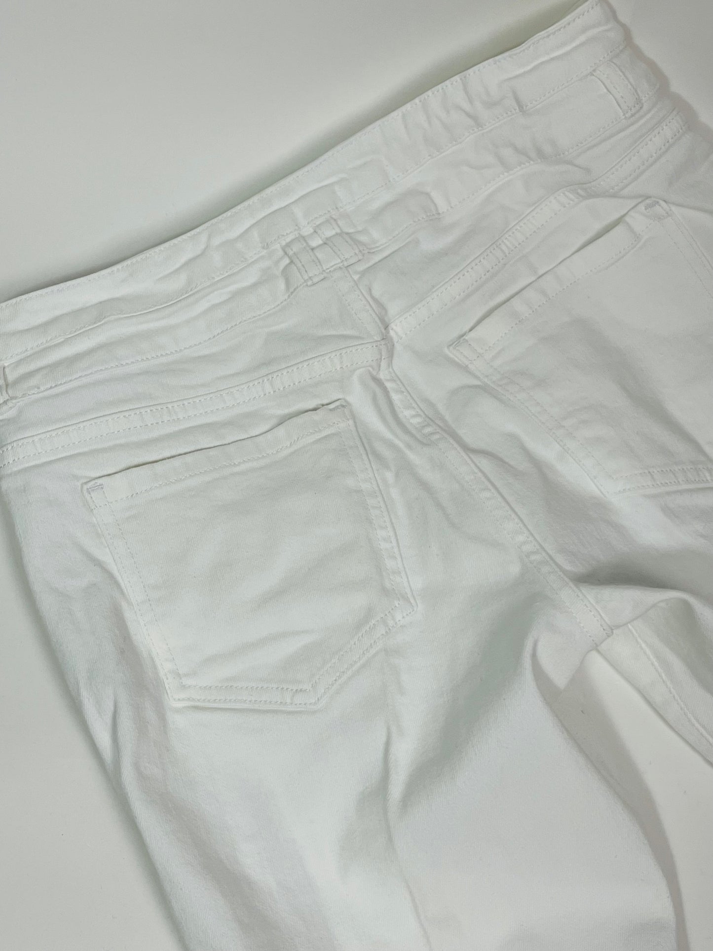 Frame white denim flares