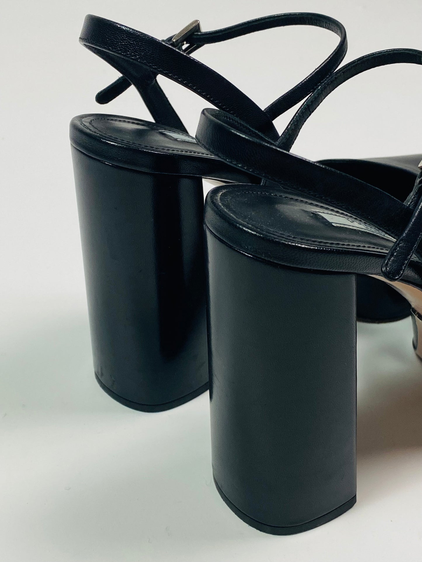 Prada Leather Platform Pumps