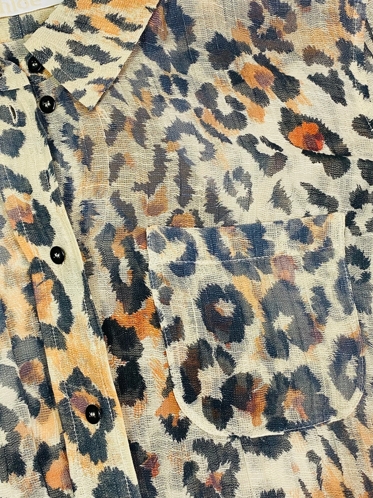 Chloé Animal Print Blouse