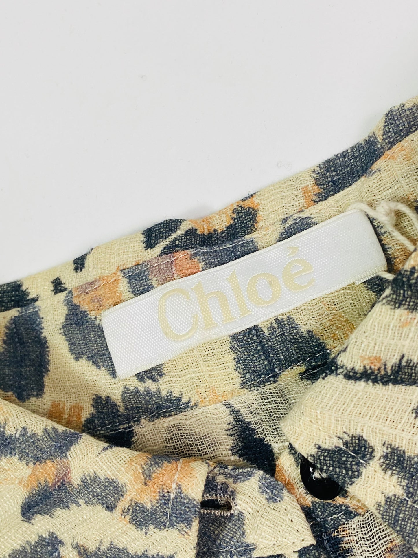 Chloé Animal Print Blouse
