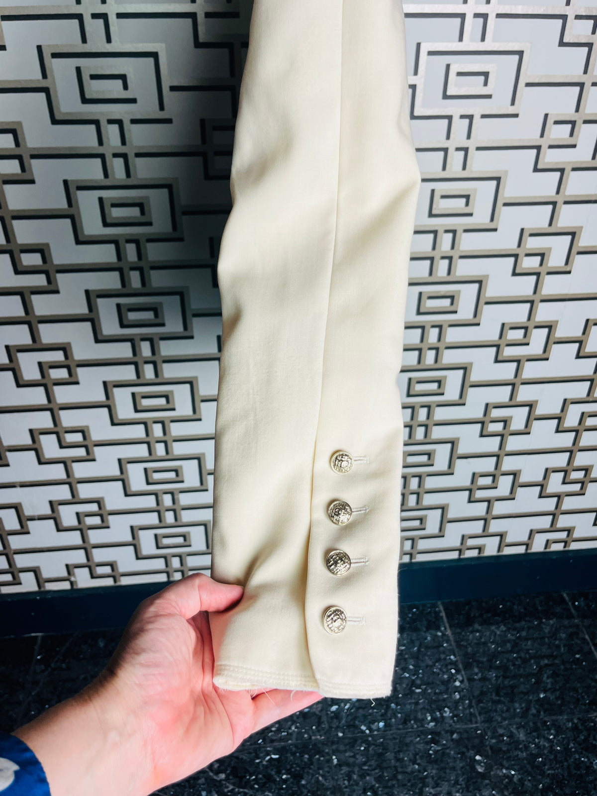 CHANEL cream wool jacket