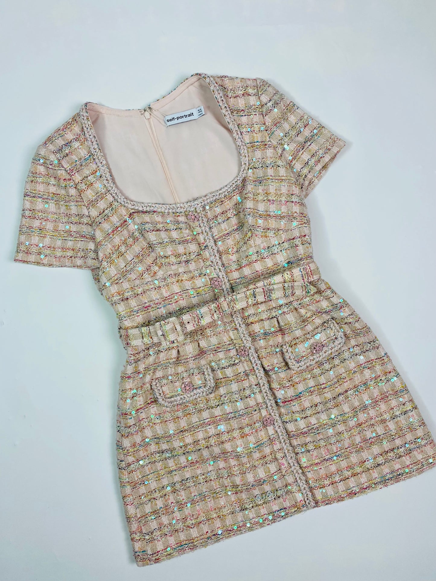 Self Portrait Belted Dress