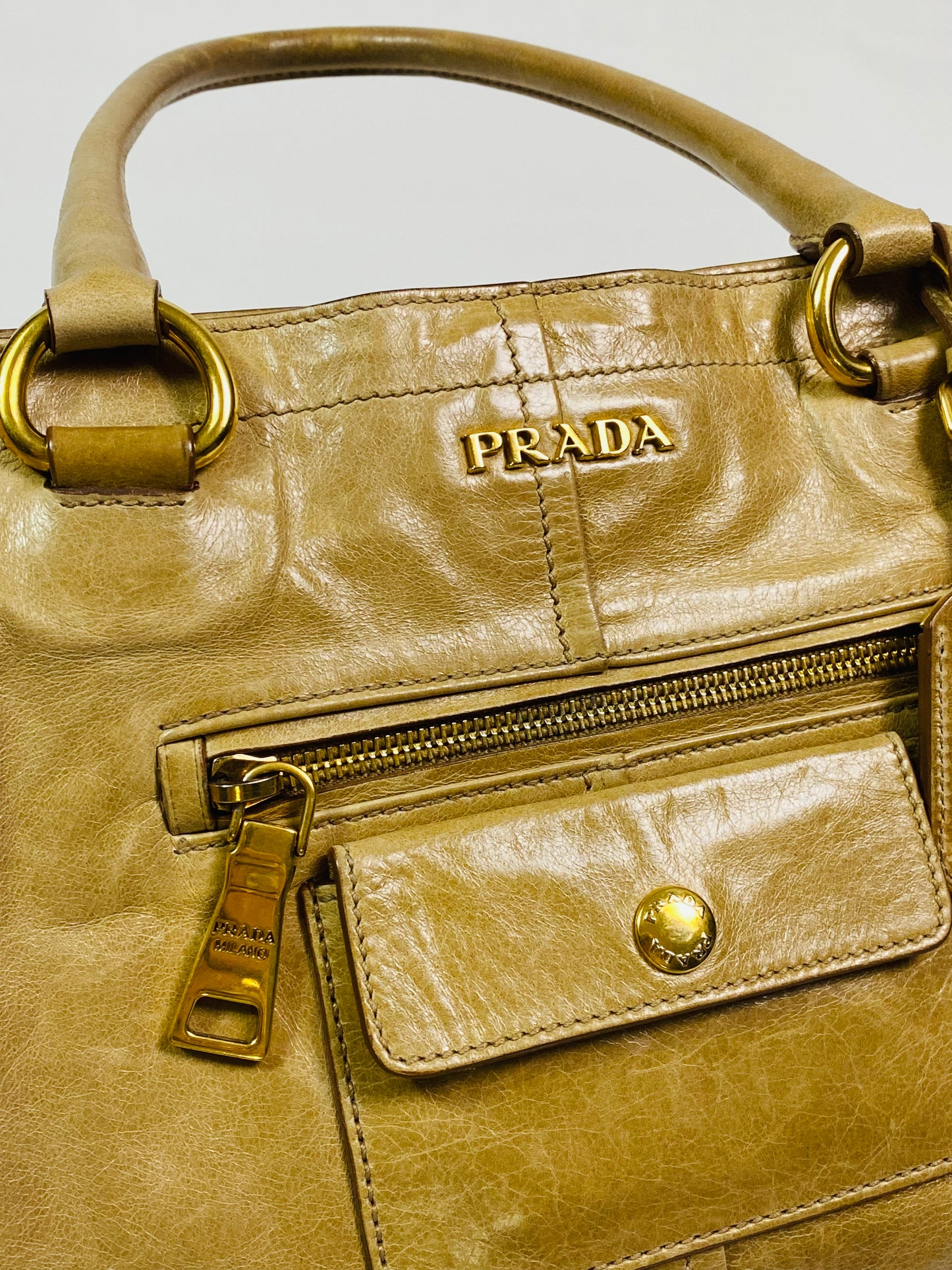 Prada Tan Leather Handbag