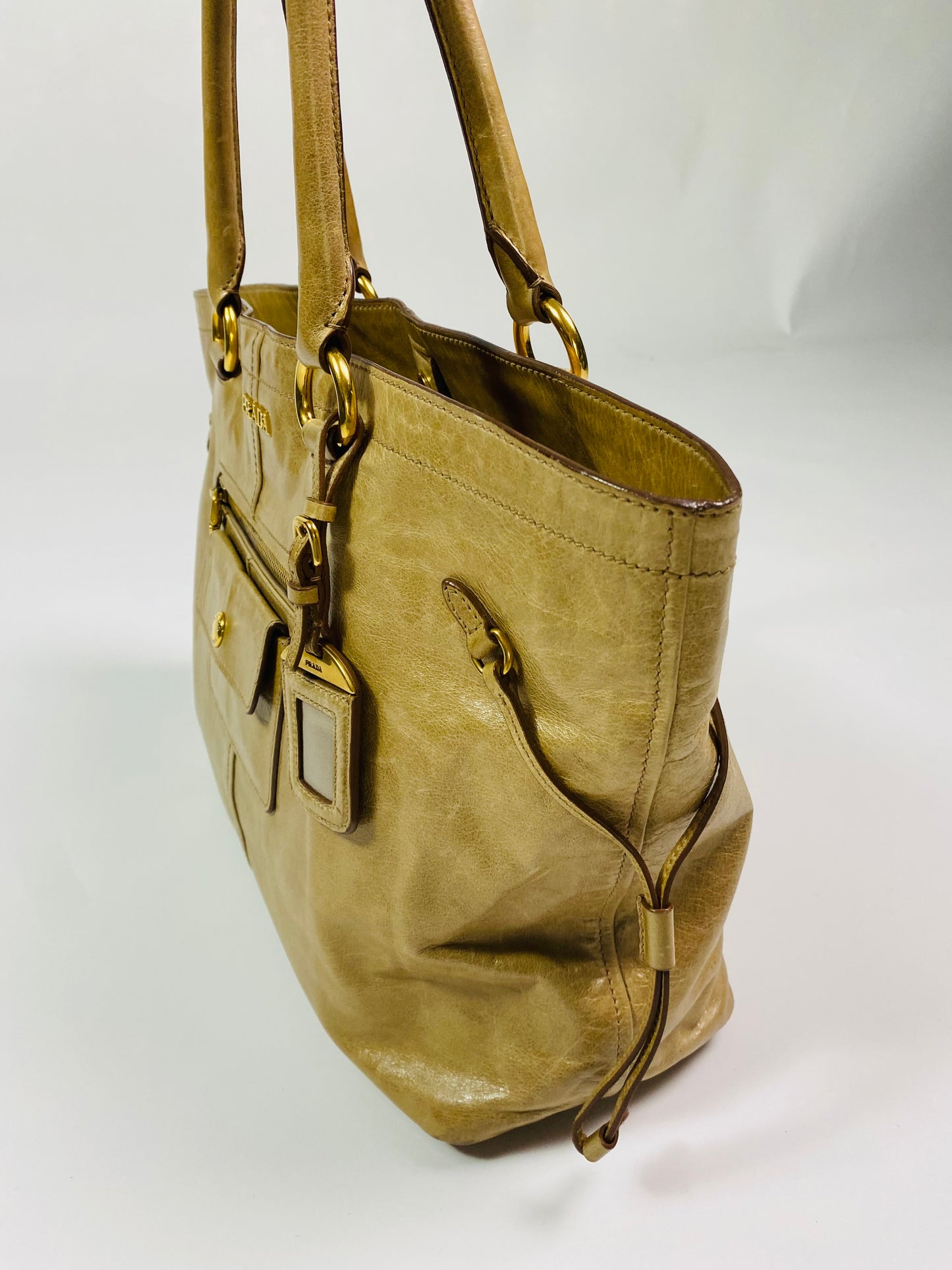 Prada Tan Leather Handbag