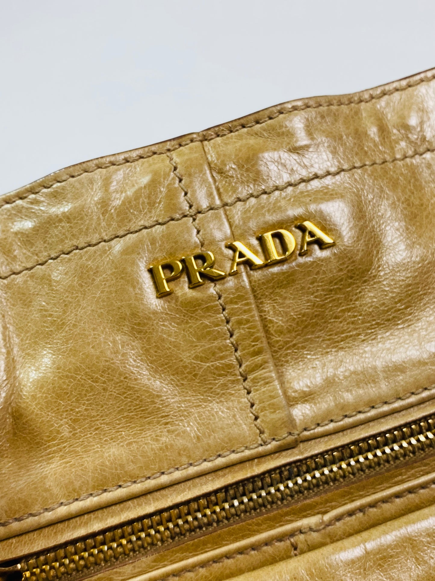 Prada Tan Leather Handbag