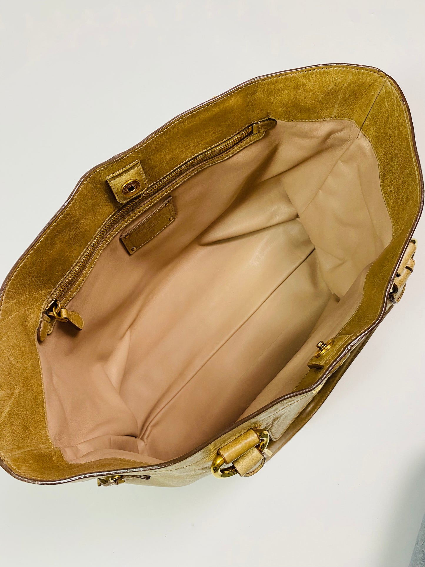Prada Tan Leather Handbag