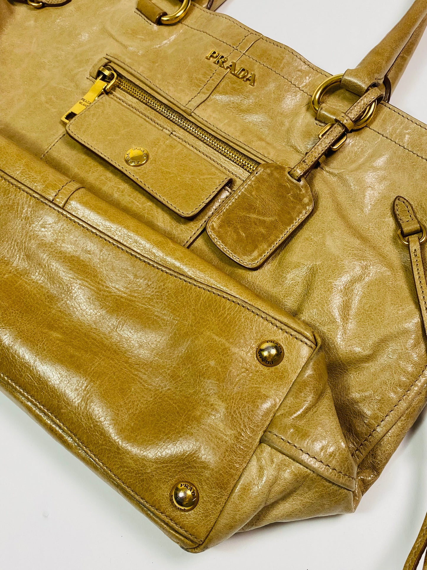 Prada Tan Leather Handbag