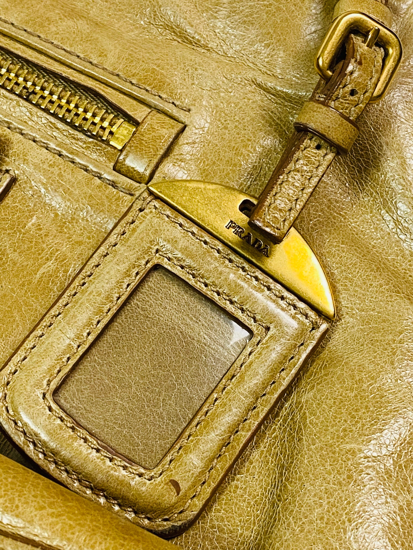 Prada Tan Leather Handbag