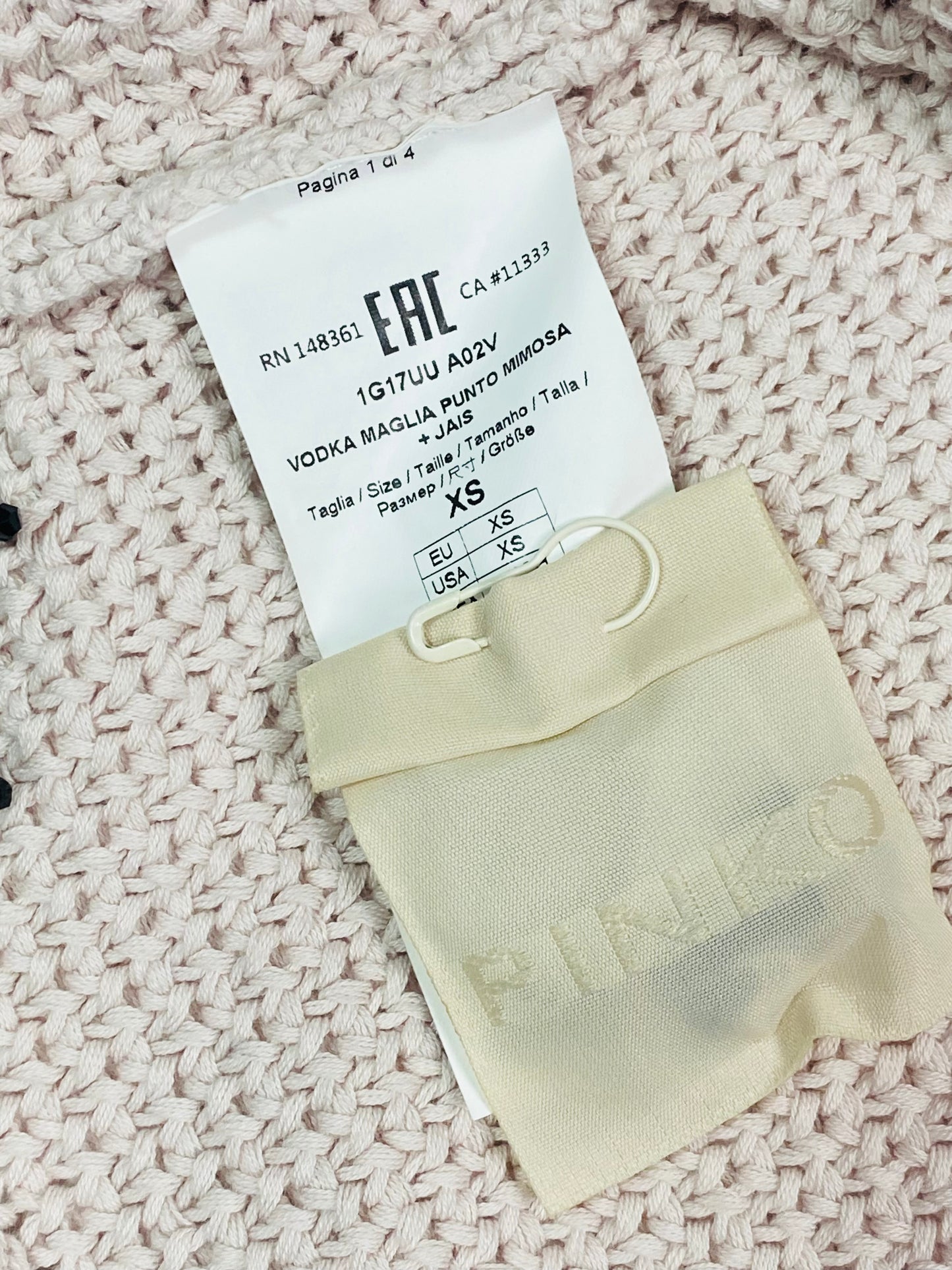 PINKO embellished knit top