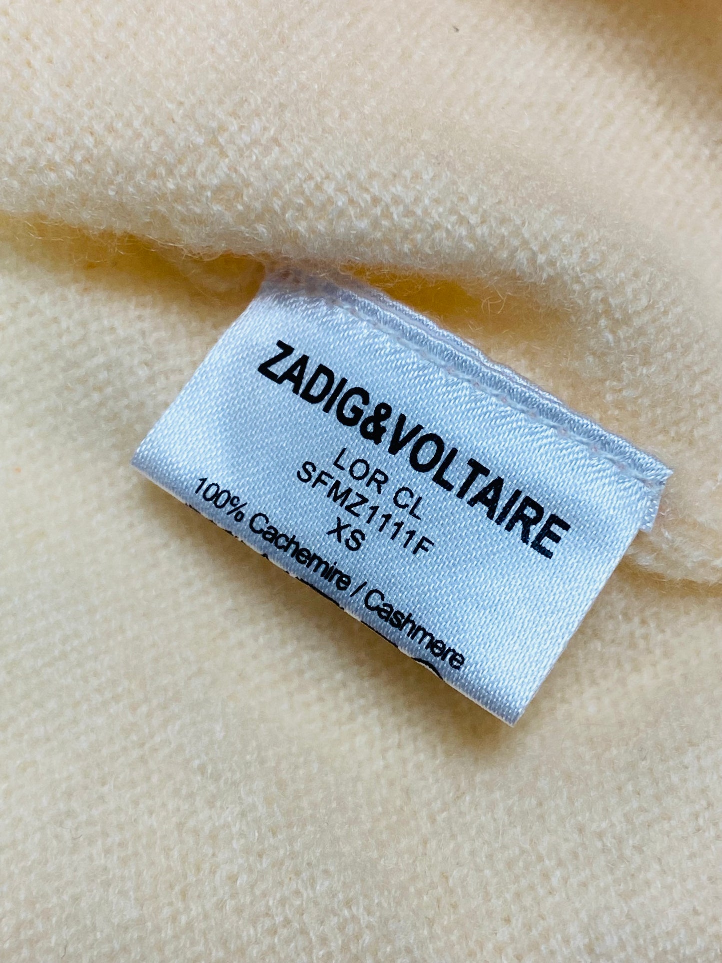 Zadig & Voltaire short cashmere sweater