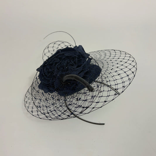 Philip Treacy Navy Blue Fascinator
