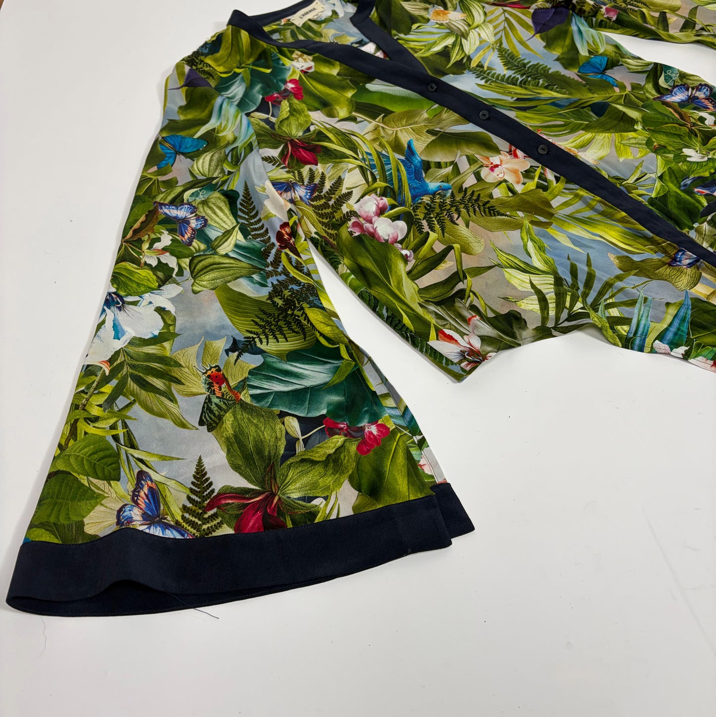 L'Agence Tropical Print Blouse