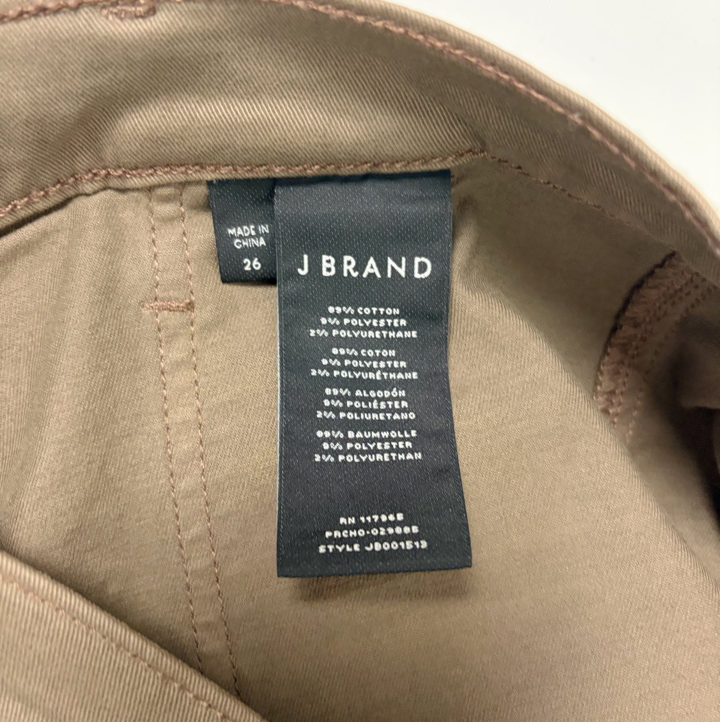 J Brand Tan Jeans