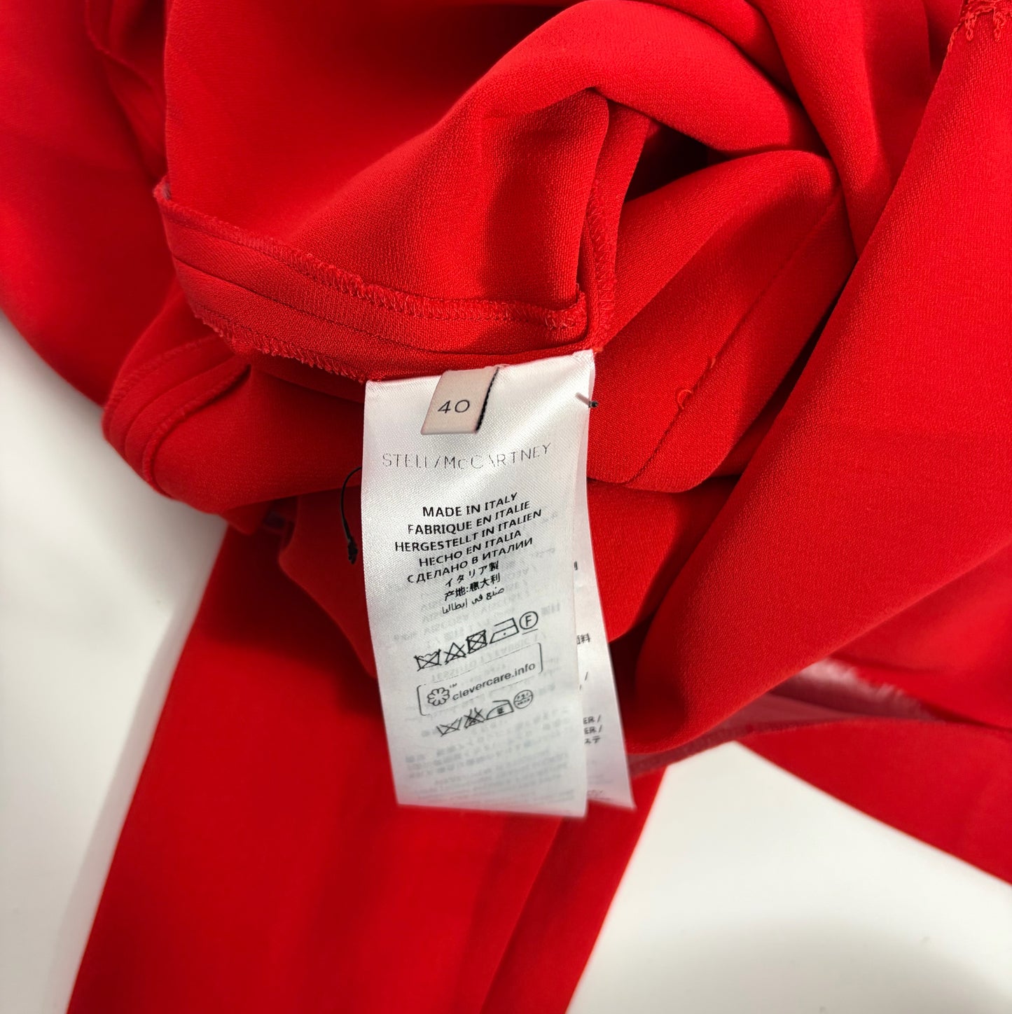 Stella McCartney Red crepe and lace Dress