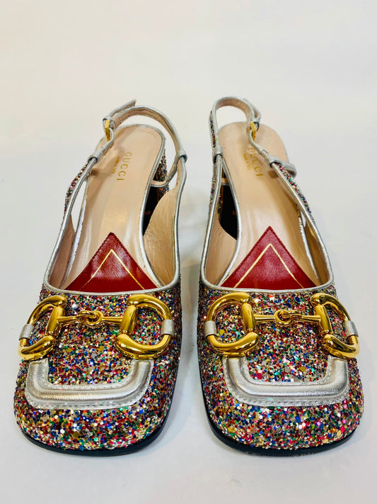 Gucci Horsebit Slingbacks